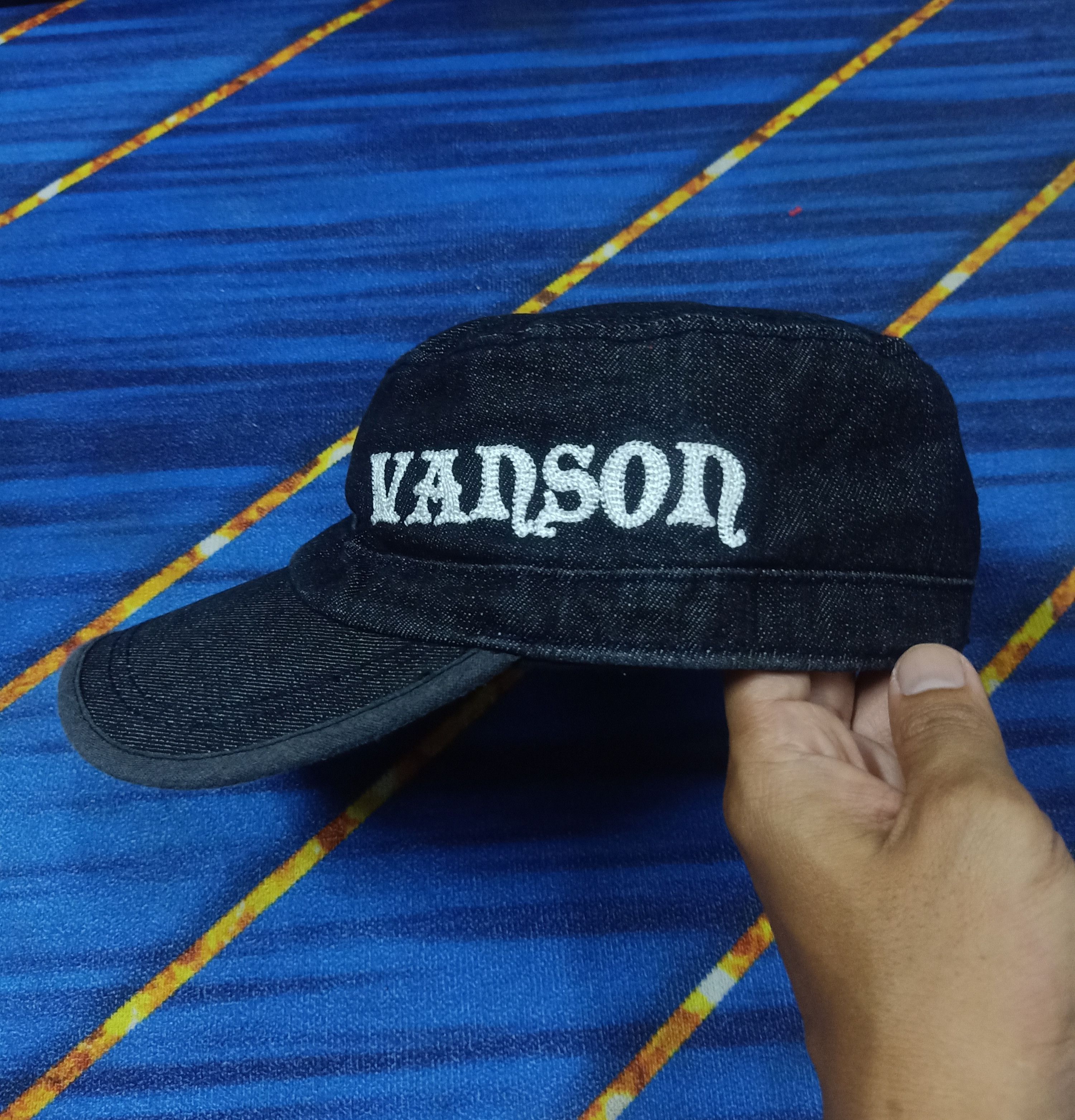 RIDING HIGH × Vanson Leathers Vanson Cotton Denim Hat Size ONE SIZE - 2 Thumbnail