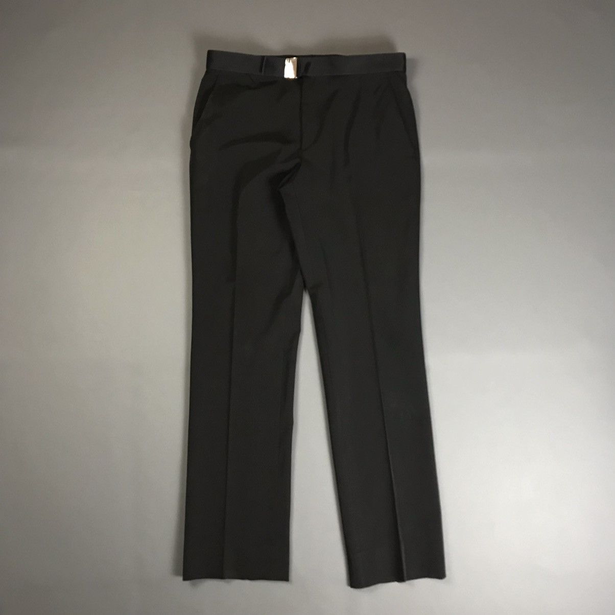 Prada Prada - Belted Straight Cut Trousers Size US 30 / EU 46 - 1 Thumbnail