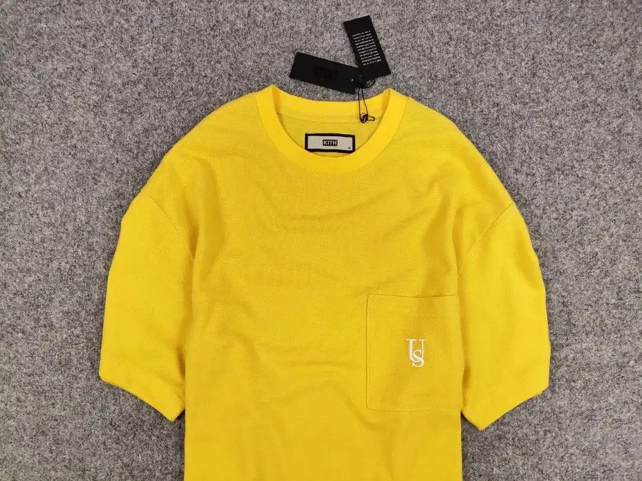 Kith 💛 NEW Kith Pique Quinn SS Pocket Tee Yellow T-Shirt Size US M / EU 48-50 / 2 - 3 Thumbnail