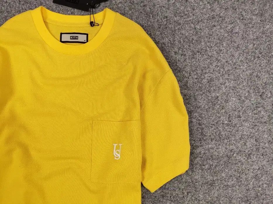 Kith 💛 NEW Kith Pique Quinn SS Pocket Tee Yellow T-Shirt Size US M / EU 48-50 / 2 - 5 Thumbnail