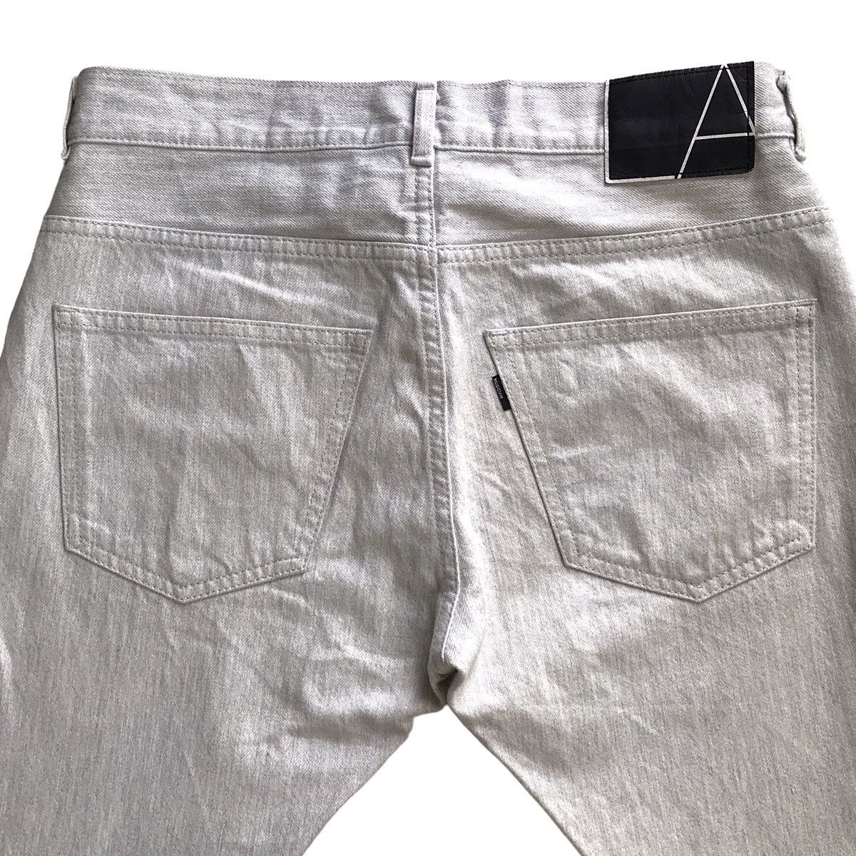Japanese Brand × Lad Musician Lad Musician Japan Off White Greyish Denim Size US 31 - 4 Thumbnail