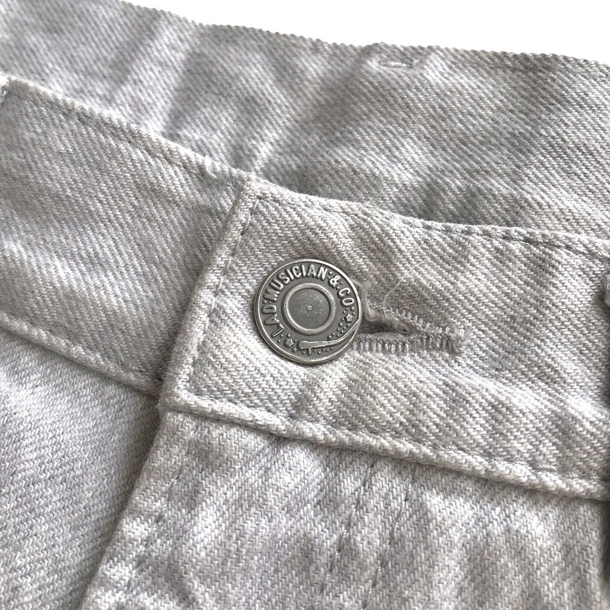 Japanese Brand × Lad Musician Lad Musician Japan Off White Greyish Denim Size US 31 - 7 Thumbnail