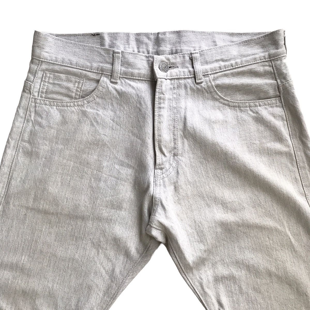 Japanese Brand × Lad Musician Lad Musician Japan Off White Greyish Denim Size US 31 - 3 Thumbnail