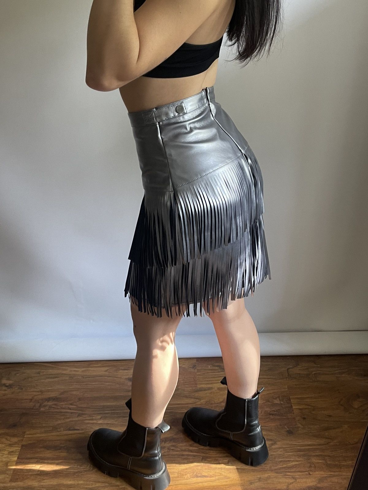 Karl Lagerfeld Karl Lagerfeld Women’s Mini Skirt Size 26" / US 2 / IT 38 - 2 Thumbnail