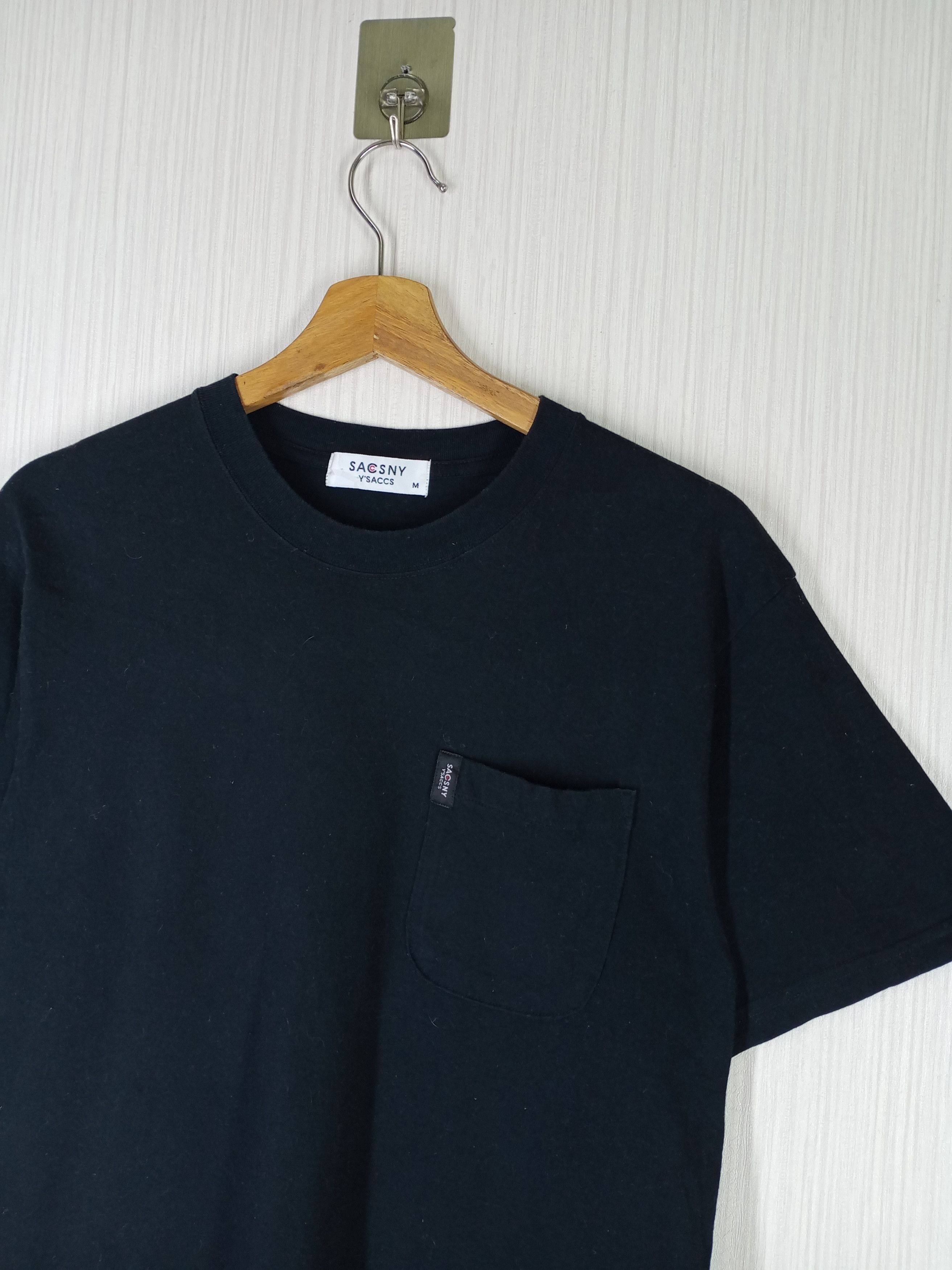Japanese Brand × Y's × Yohji Yamamoto Rare Vintage Yohji Yamamoto Sacsny Y'saccs Pocket Tshirt Size US M / EU 48-50 / 2 - 1 Thumbnail