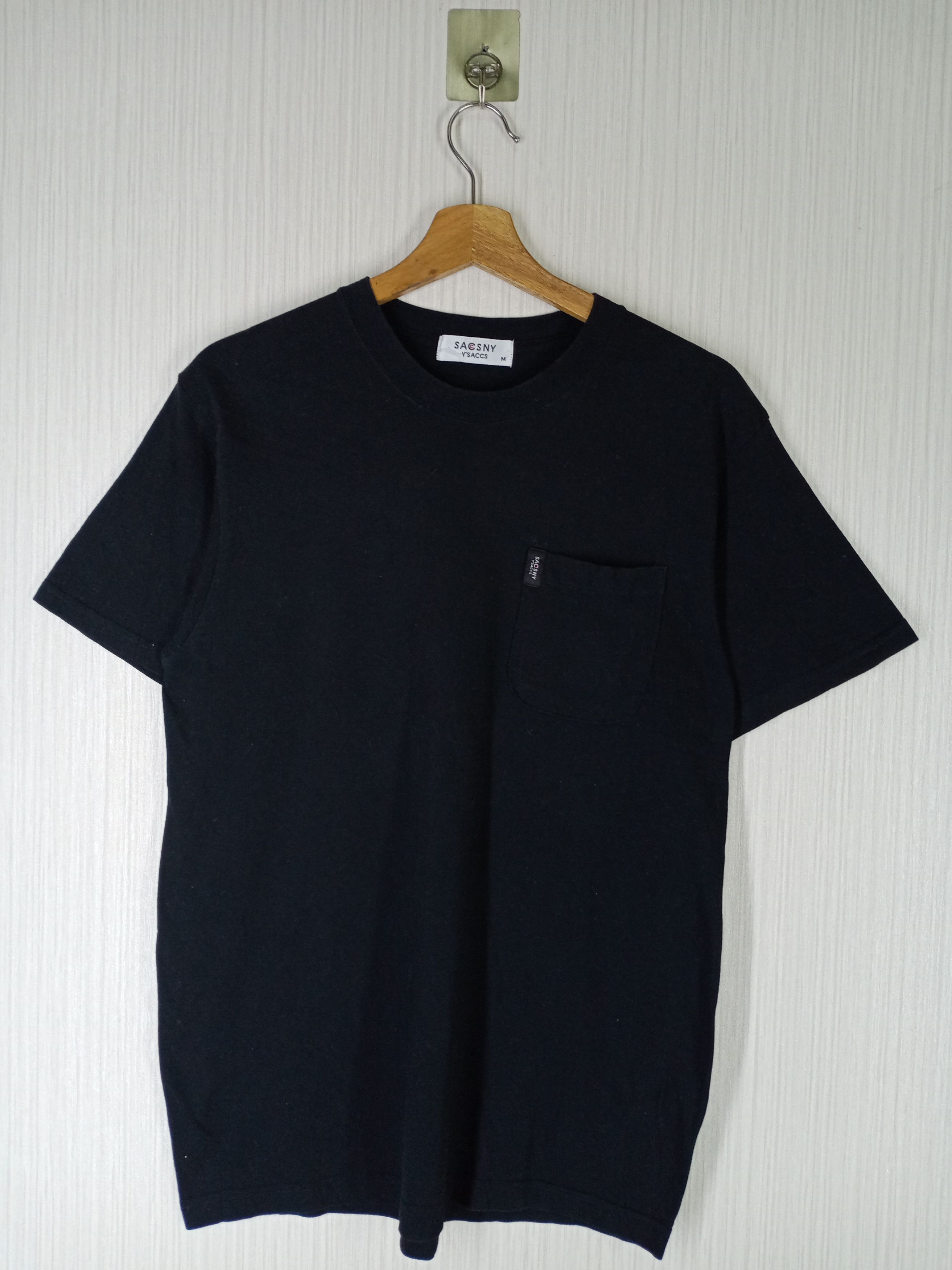 Japanese Brand × Y's × Yohji Yamamoto Rare Vintage Yohji Yamamoto Sacsny Y'saccs Pocket Tshirt Size US M / EU 48-50 / 2 - 2 Thumbnail