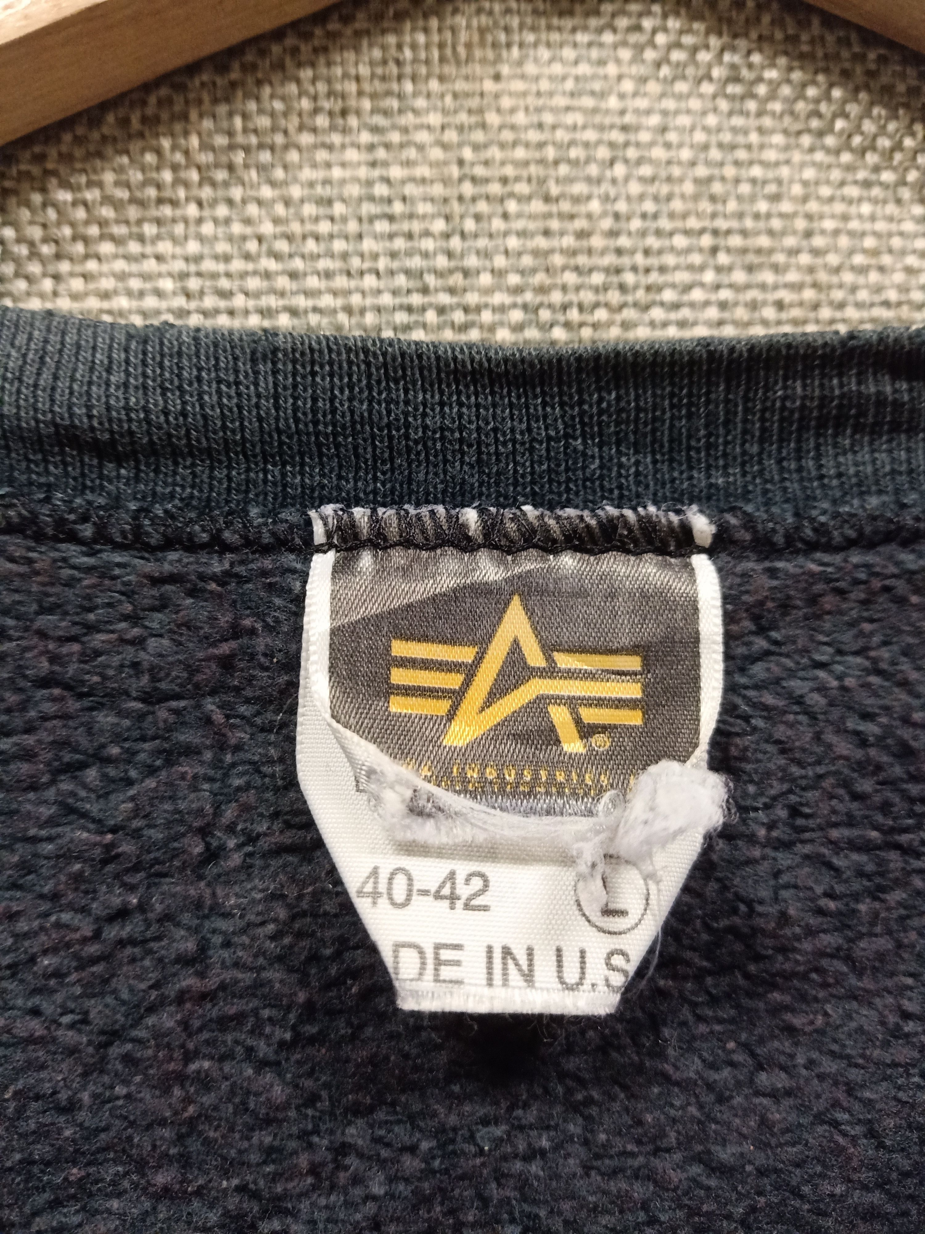 Alpha Industries × Avirex × Vintage Vintage 90s sweatshirt alpha industries made in usa Size US M / EU 48-50 / 2 - 3 Thumbnail