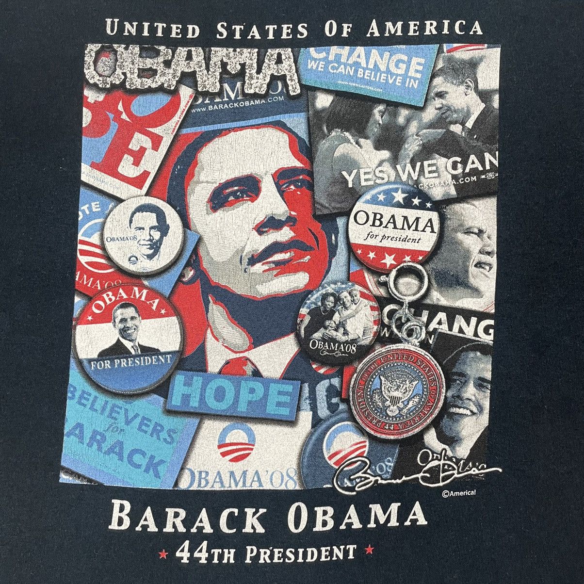 Vintage The 44th President Of USA Barack Obama T-shirt Size US XL / EU 56 / 4 - 6 Thumbnail