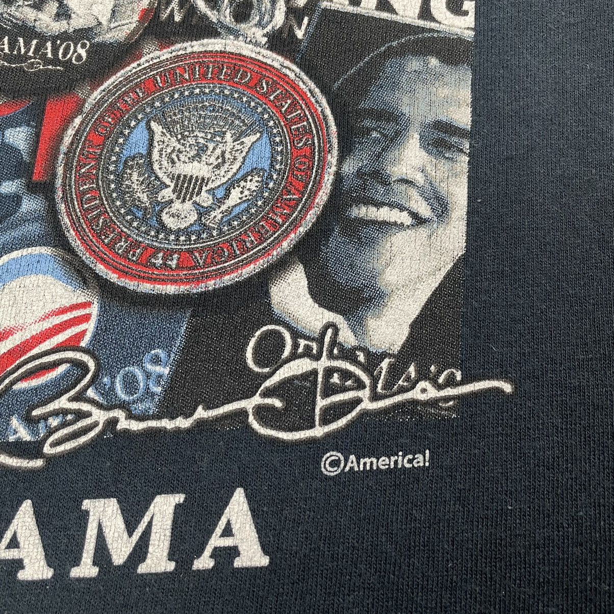 Vintage The 44th President Of USA Barack Obama T-shirt Size US XL / EU 56 / 4 - 9 Thumbnail