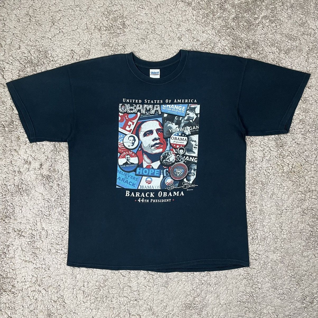 Vintage The 44th President Of USA Barack Obama T-shirt Size US XL / EU 56 / 4 - 1 Thumbnail