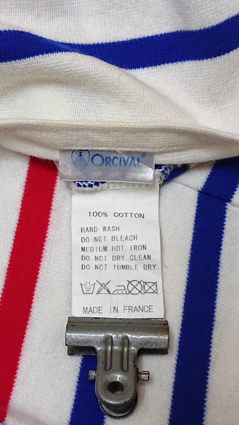 Lucky Brand × Orcival VINTAGE ORCIVAL STRIPES TEE BY FRANCE DESIGNER Size US M / EU 48-50 / 2 - 3 Thumbnail