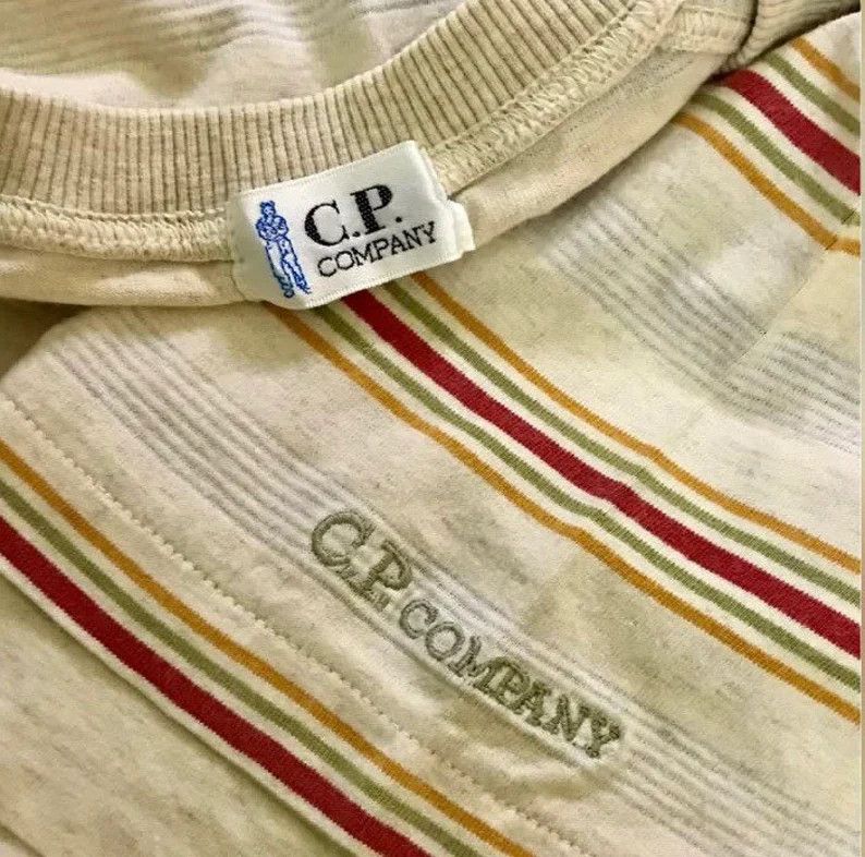 C.P. Company × Vintage VINTAGE CP COMPANY STRIPES TSHIRT Size US L / EU 52-54 / 3 - 3 Thumbnail