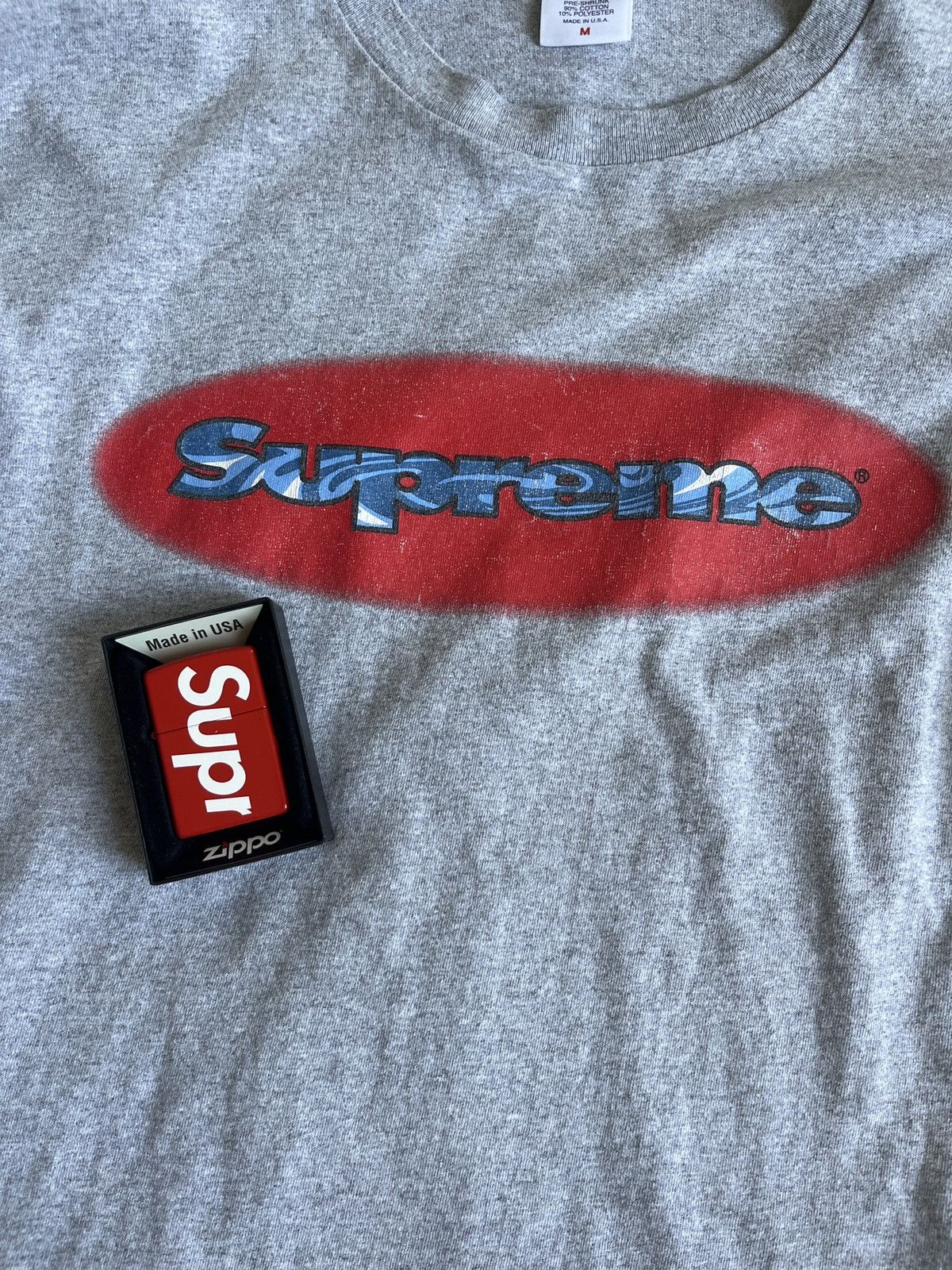 Supreme SUPREME SS18 RIPPLE LOGO LS TEE Size US M / EU 48-50 / 2 - 2 Thumbnail