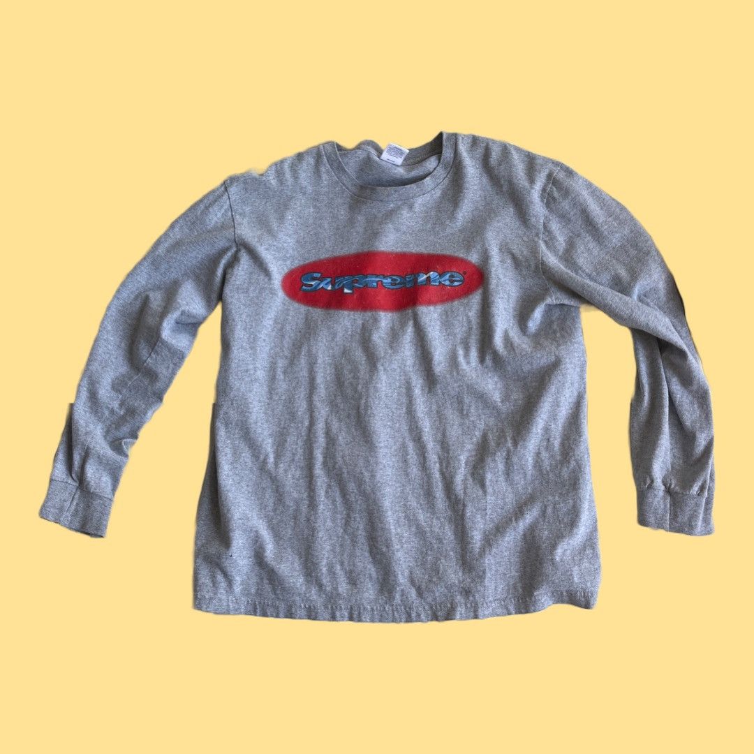 Supreme SUPREME SS18 RIPPLE LOGO LS TEE Size US M / EU 48-50 / 2 - 1 Thumbnail