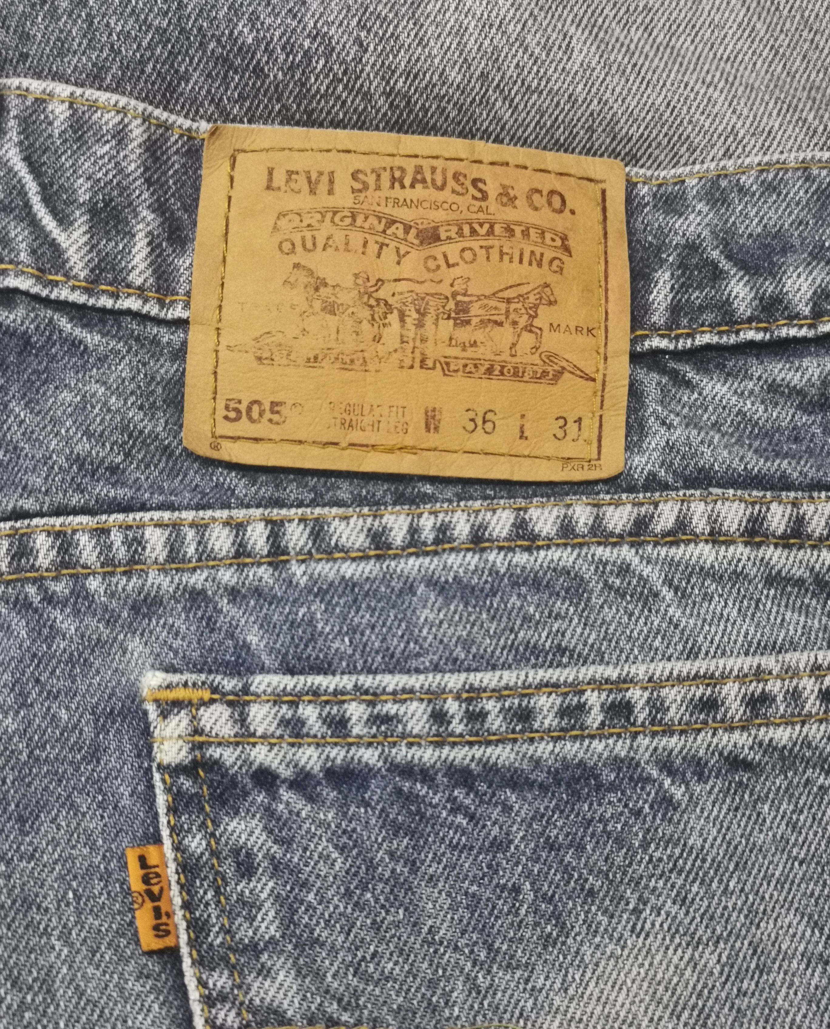 Levi's Vintage Levis 505 Regular Fit x Made In Usa Size US 36 / EU 52 - 4 Thumbnail