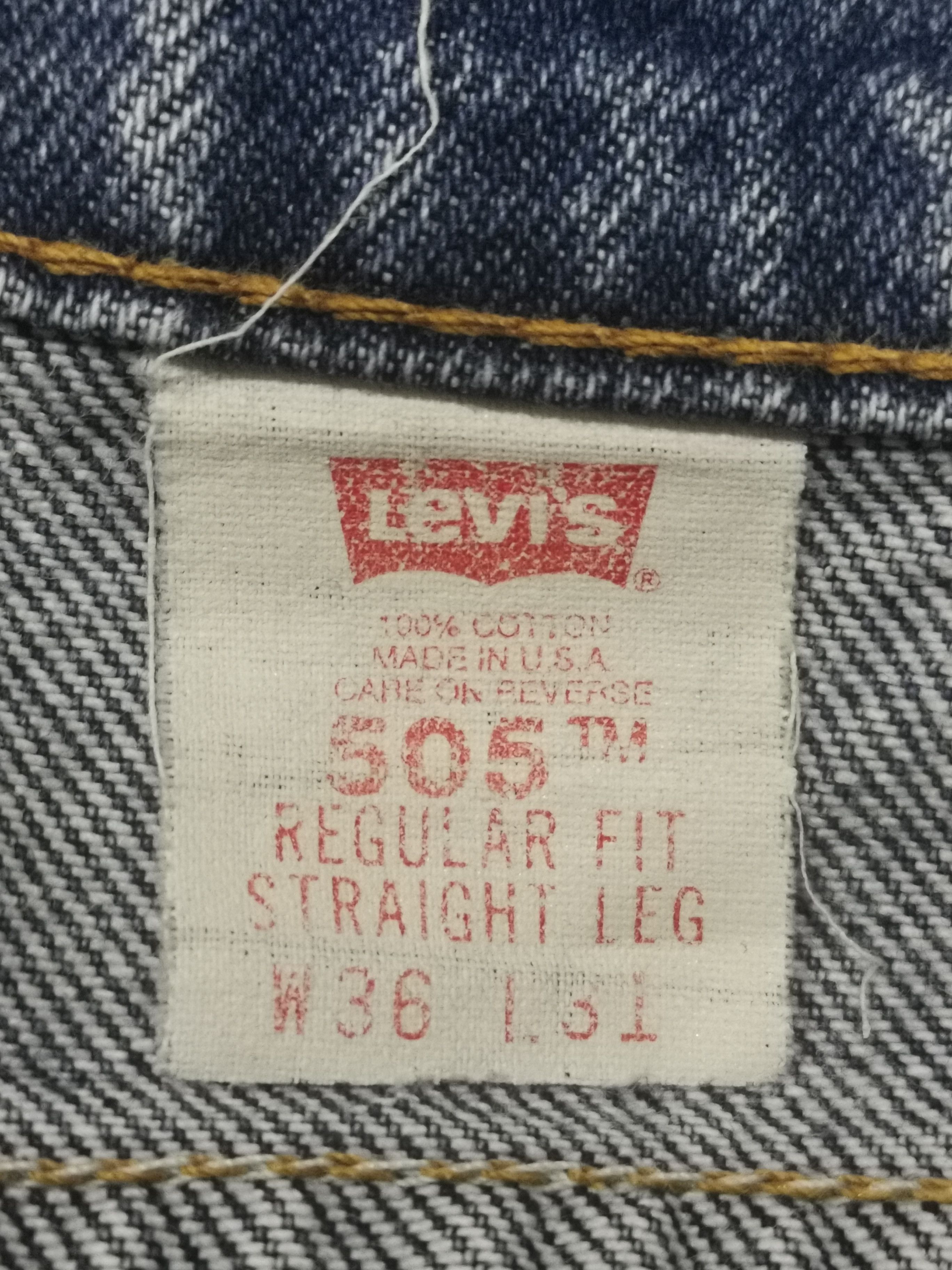 Levi's Vintage Levis 505 Regular Fit x Made In Usa Size US 36 / EU 52 - 6 Thumbnail