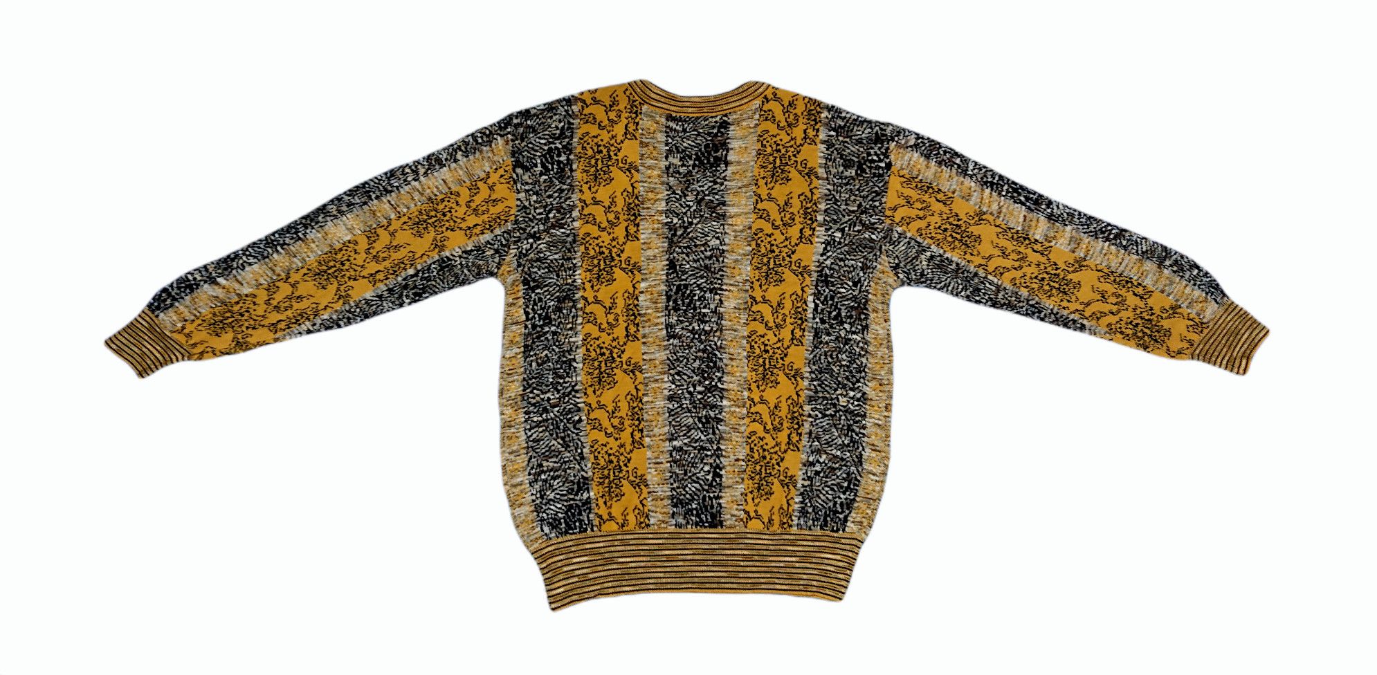 VINTAGE 80S WOLSEY ABSTRACT KNITTING PULLOVER