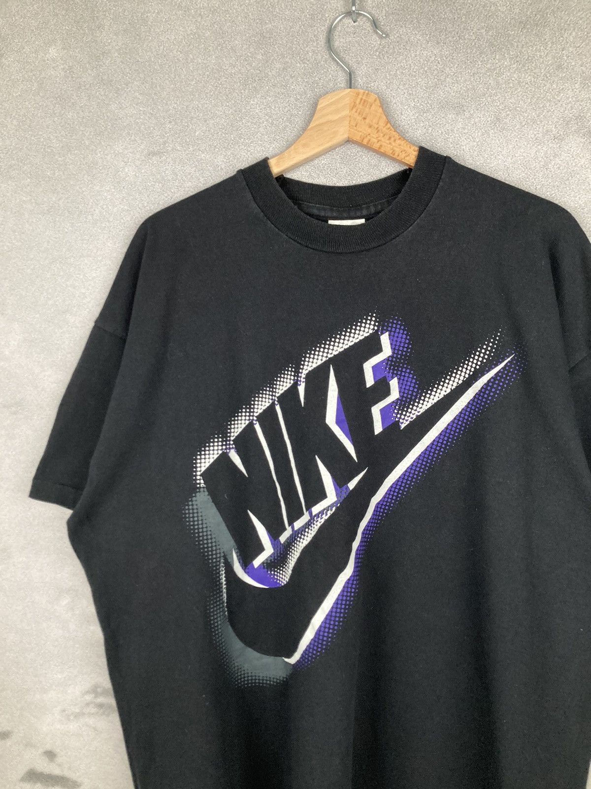 Nike Nike Vintage 90s Single Stitch Big Logo Swoosh T Shirt Size US L / EU 52-54 / 3 - 3 Thumbnail