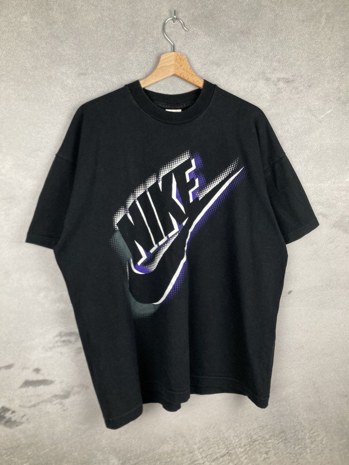 Nike Nike Vintage 90s Single Stitch Big Logo Swoosh T Shirt Size US L / EU 52-54 / 3 - 4 Thumbnail