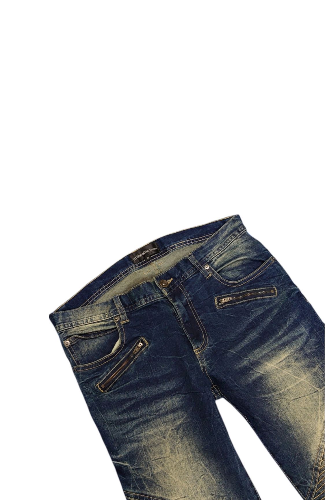 In The Attic Vintage 90s Denim Jeans By IN THE ATTIC Designer Size US 32 / EU 48 - 3 Thumbnail