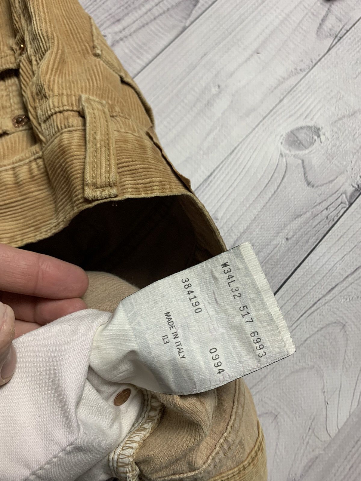 Levi's × Levi's Vintage Clothing × Vintage Vintage Levis Denim velvet Size 32 Size US 32 / EU 48 - 7 Thumbnail