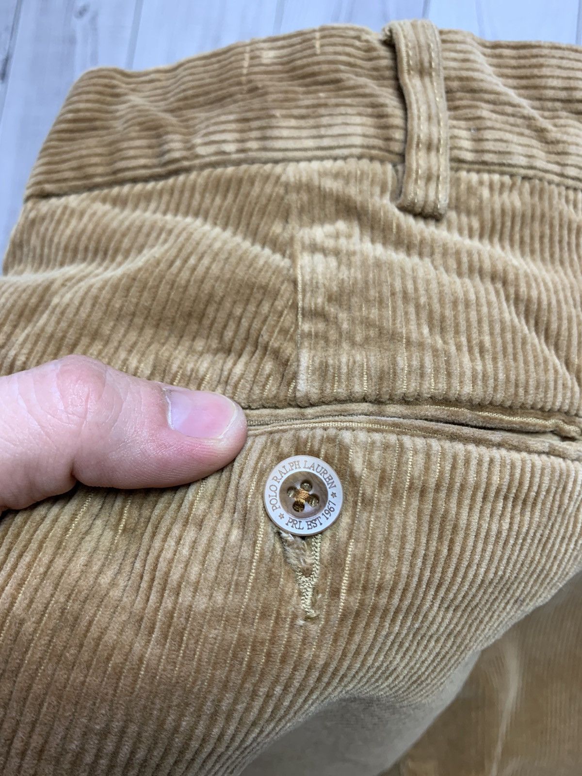 Ralph Lauren Vintage velvet denim jeans polo Ralph Lauren size 38 Size US 38 / EU 54 - 5 Thumbnail