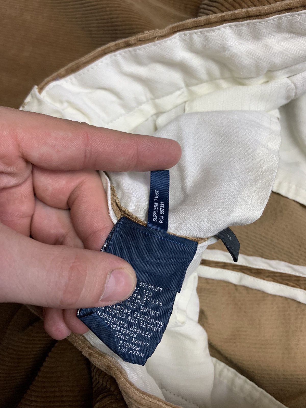 Ralph Lauren Vintage velvet denim jeans polo Ralph Lauren size 38 Size US 38 / EU 54 - 4 Thumbnail