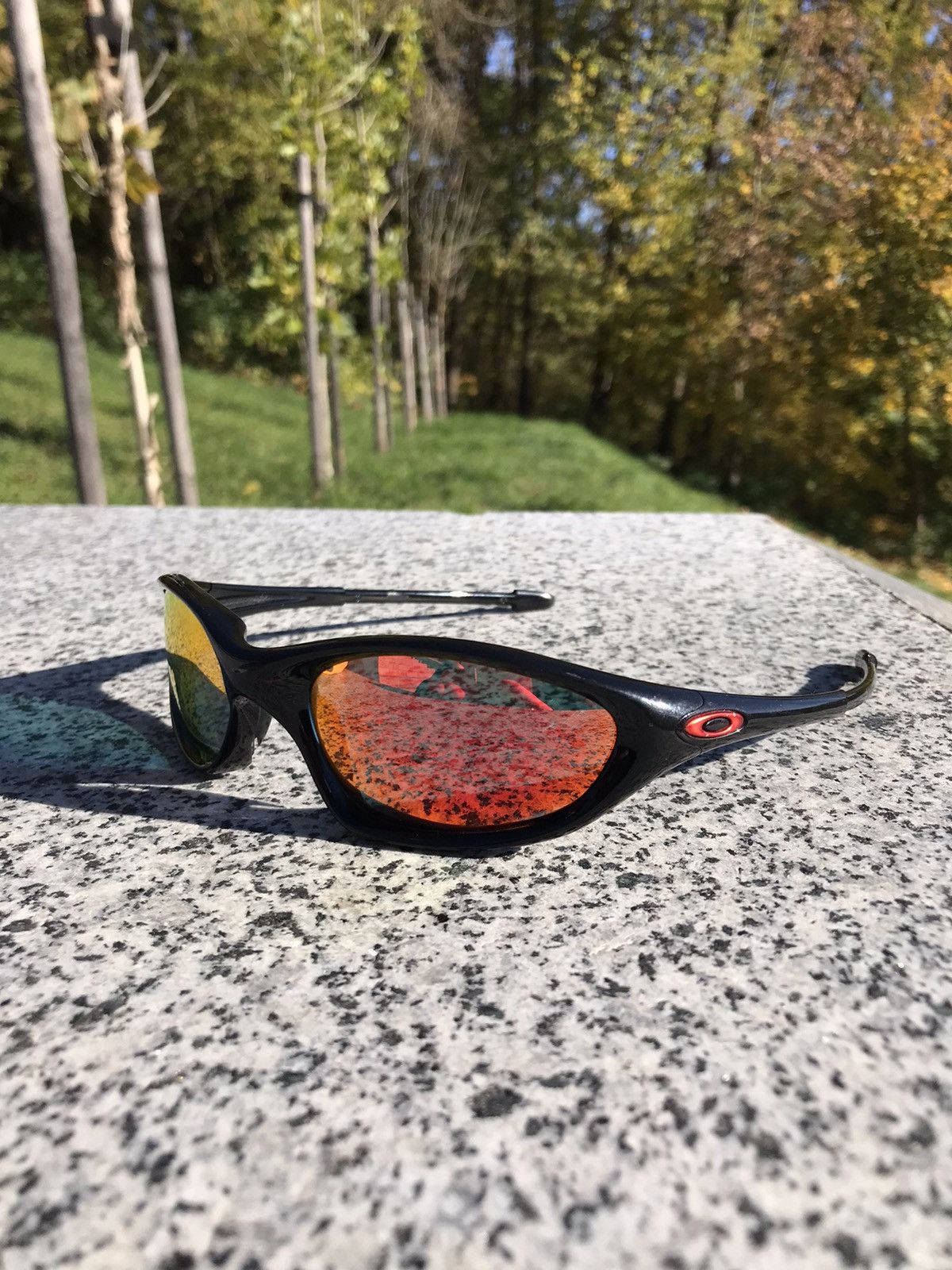 Designer × Oakley × Vintage Rare 2000 Oakley XX Twenty fire red 