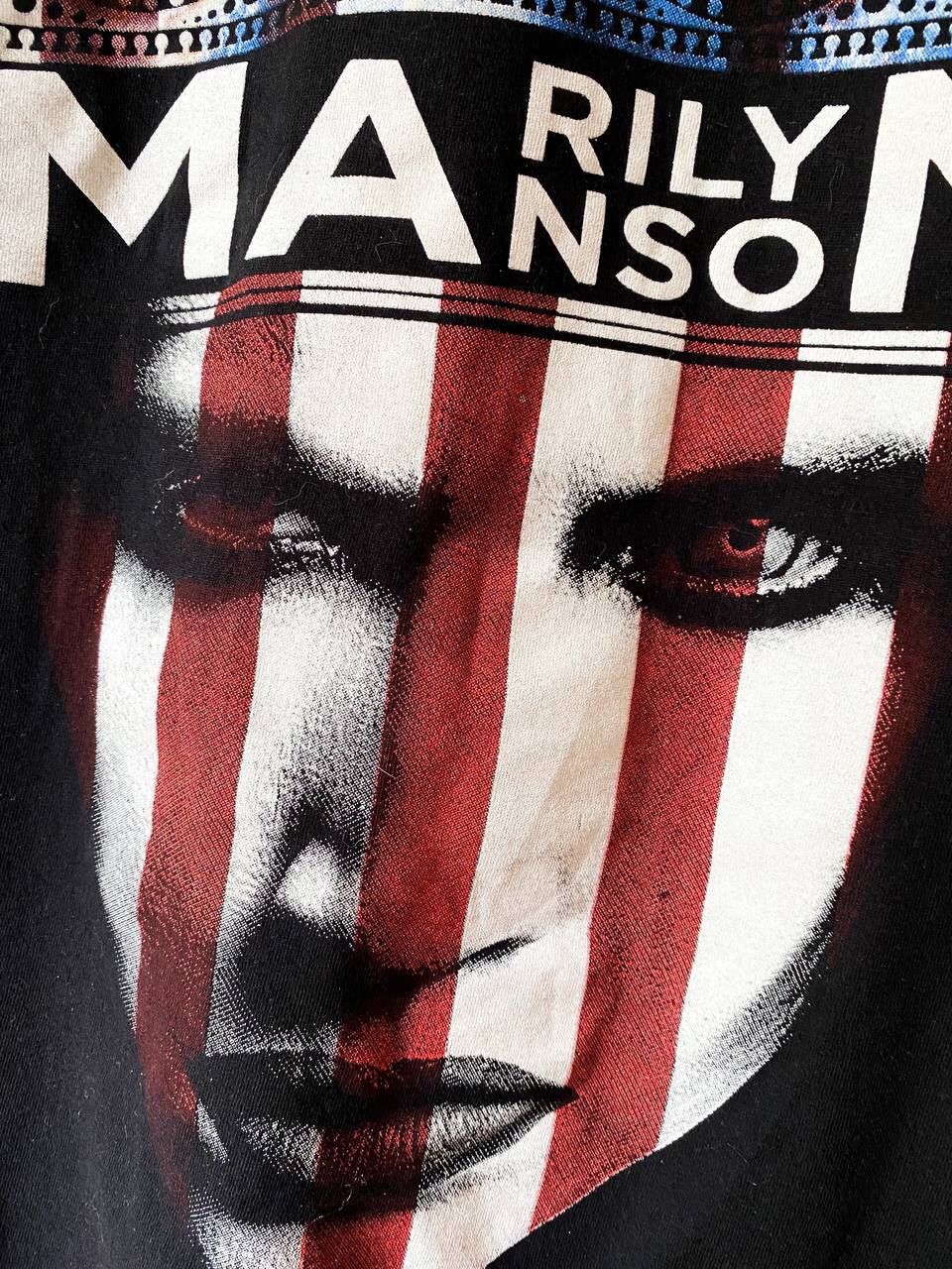 Band Tees × Marilyn Manson × Vintage Marilyn Manson Vintage Double Side Printed Band Tee Y2K Size US M / EU 48-50 / 2 - 6 Thumbnail