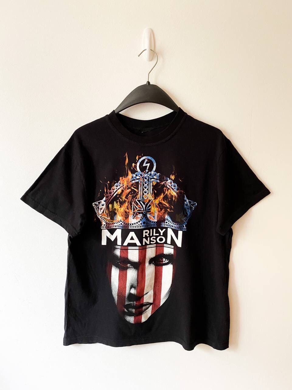 Band Tees × Marilyn Manson × Vintage Marilyn Manson Vintage Double Side Printed Band Tee Y2K Size US M / EU 48-50 / 2 - 3 Thumbnail