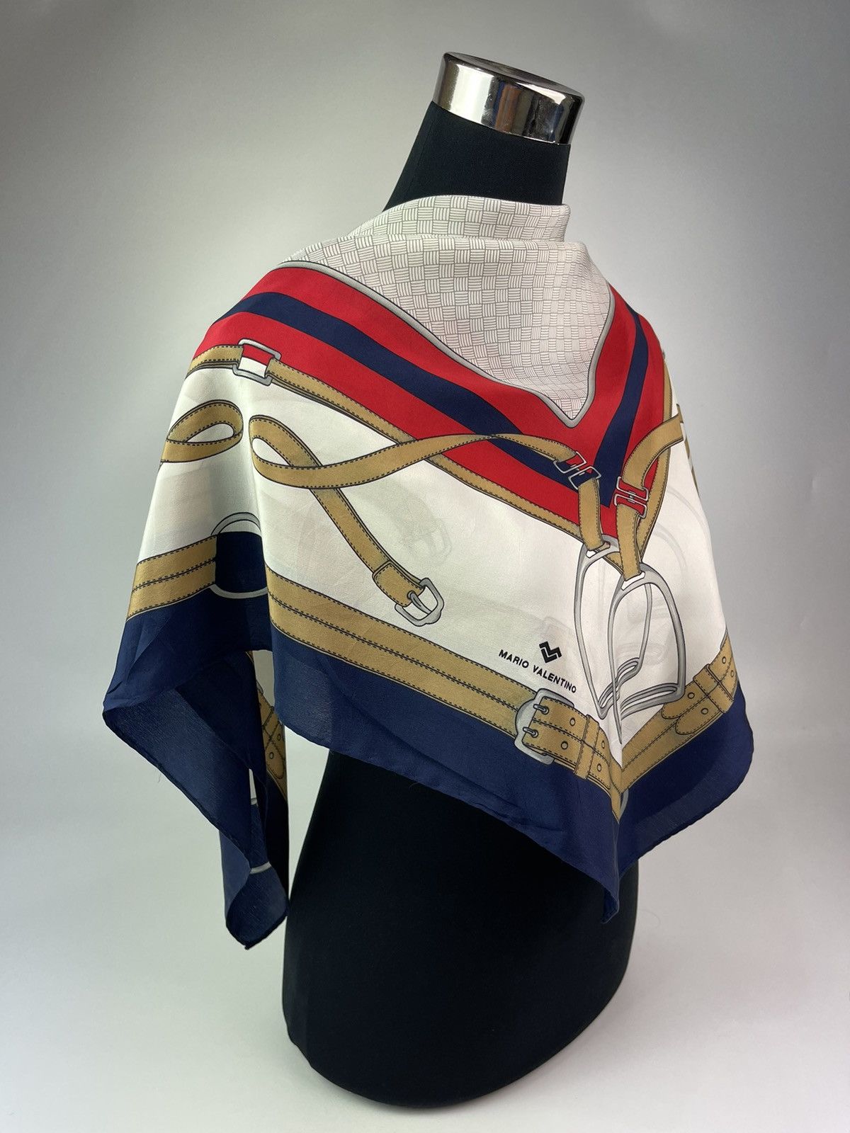 image of Italian Designers Mario Valentino Silk Scarf, Men's