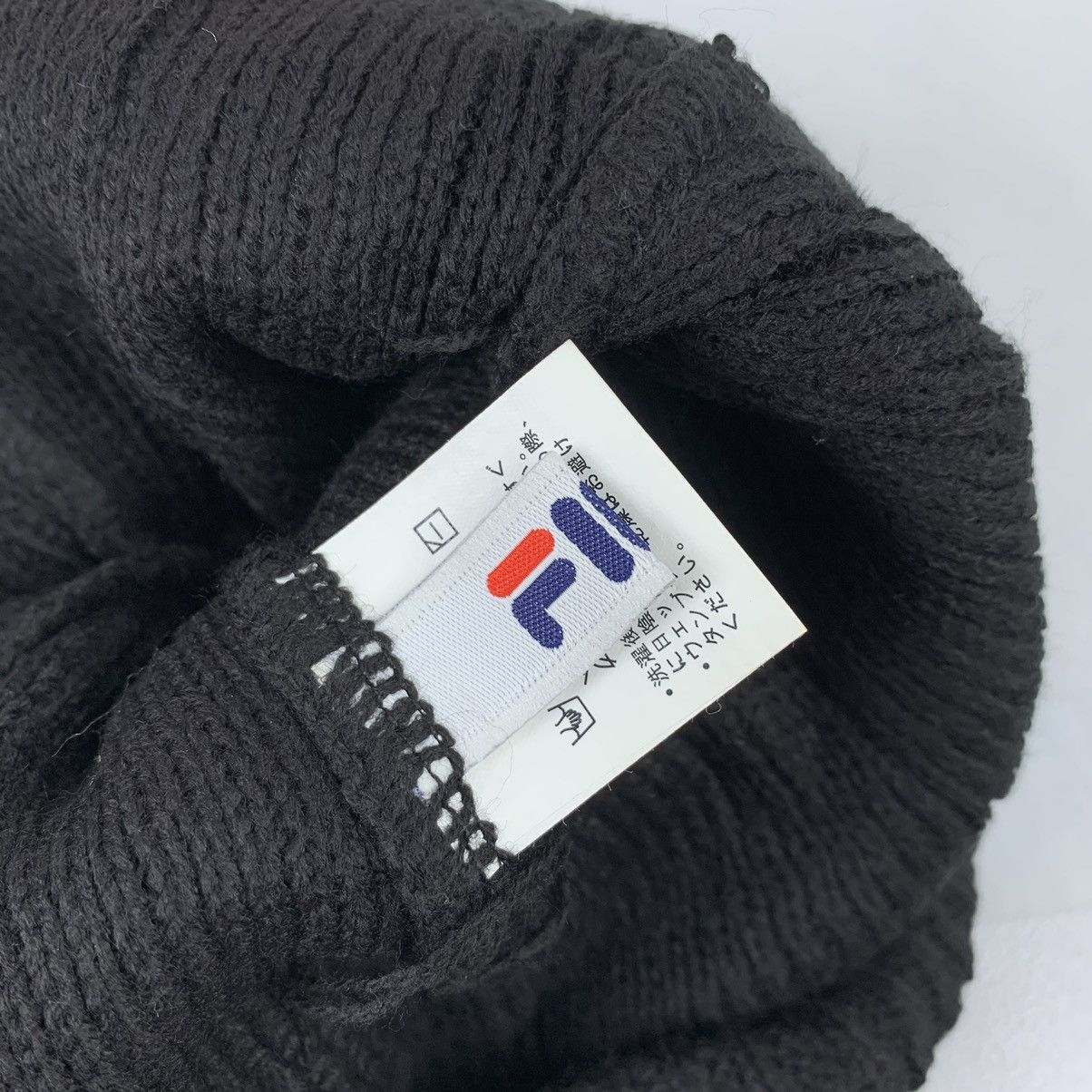 Fila black color beanie snowcap sc48