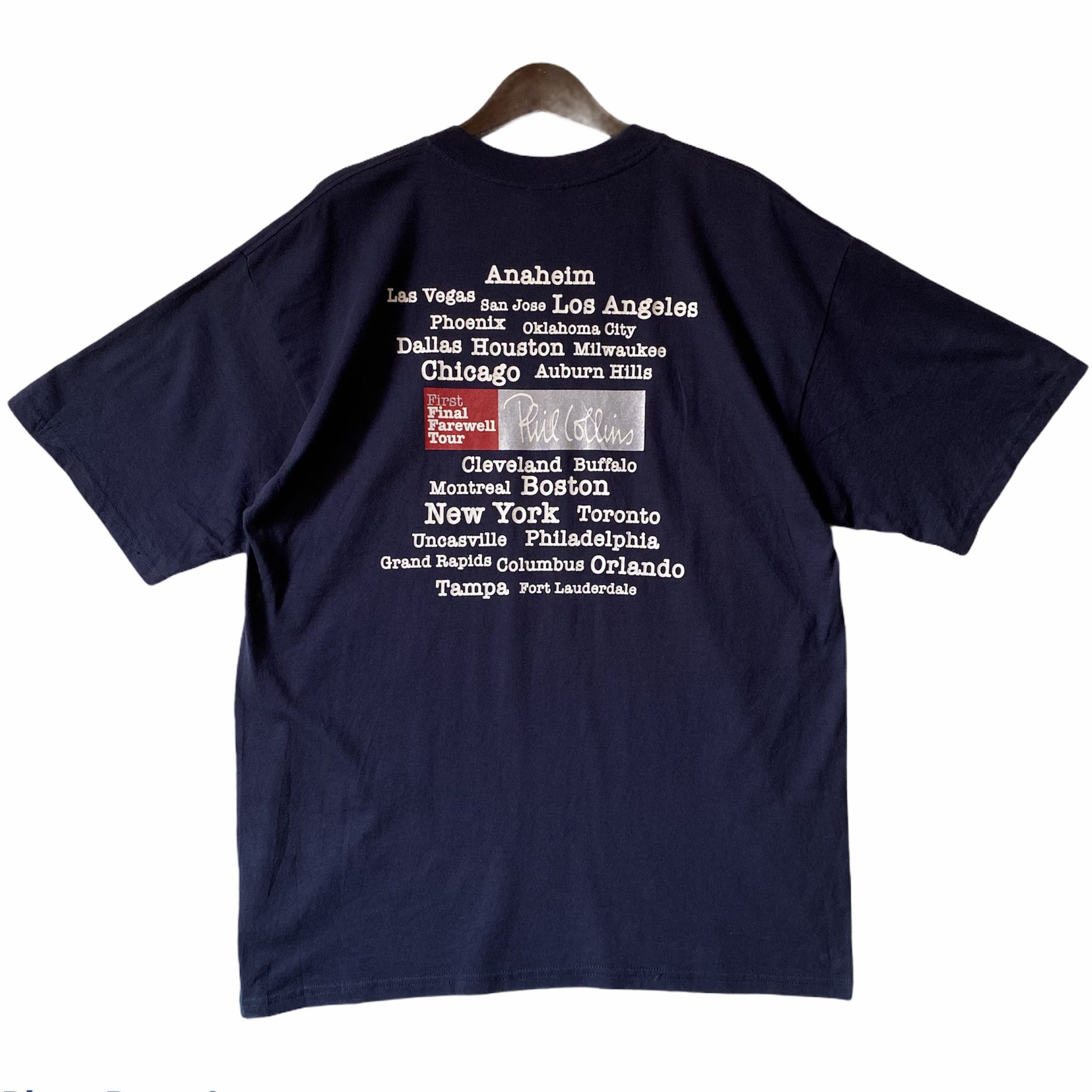 Band Tees 💥Vintage PHIL COLLINS singer rock band Genesis pop shirt Size US XL / EU 56 / 4 - 2 Thumbnail