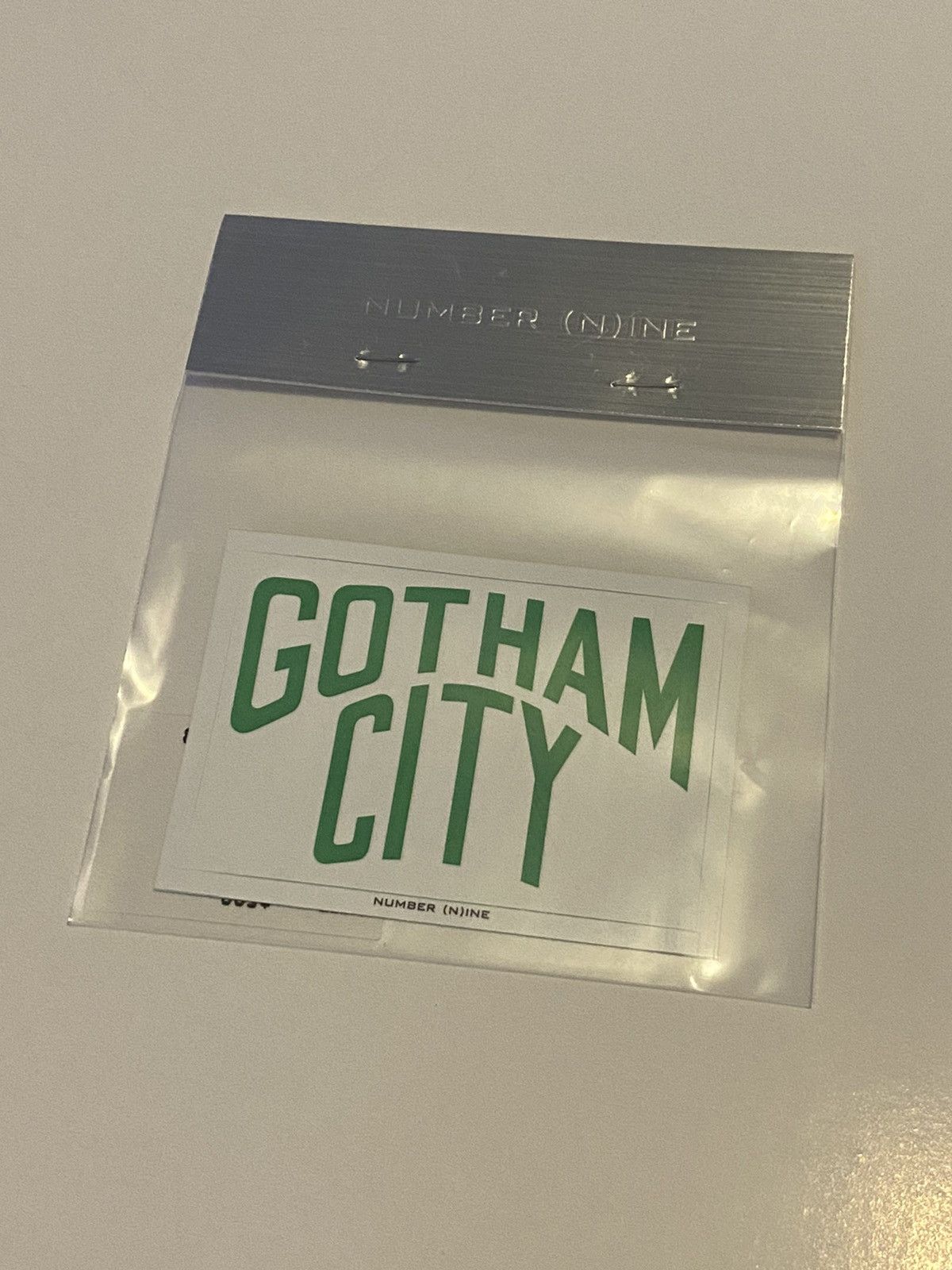 Number (N)ine Gotham City Sticker Green 2002