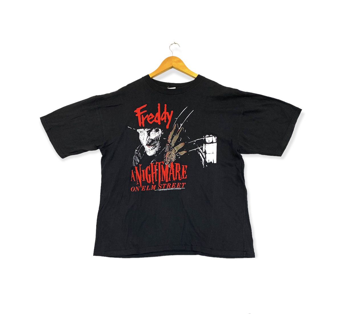 Rap Tees vintage 1989 FREDDY KRUEGER movie film promo t-shirts Size US XL / EU 56 / 4 - 1 Thumbnail
