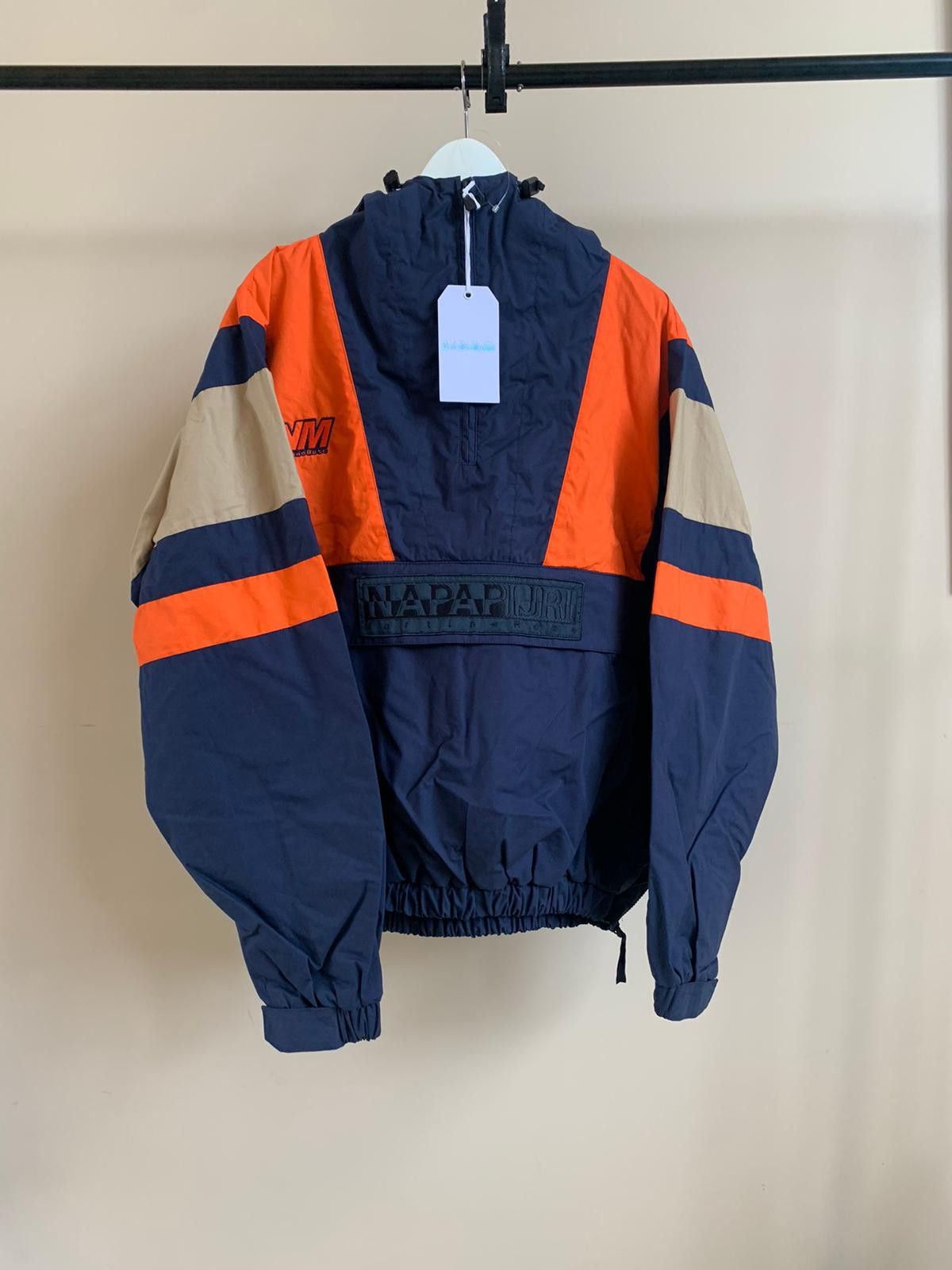Martine Rose × Napapijri Logo Wind Breaker in Navy / Orange Size US L / EU 52-54 / 3 - 3 Thumbnail