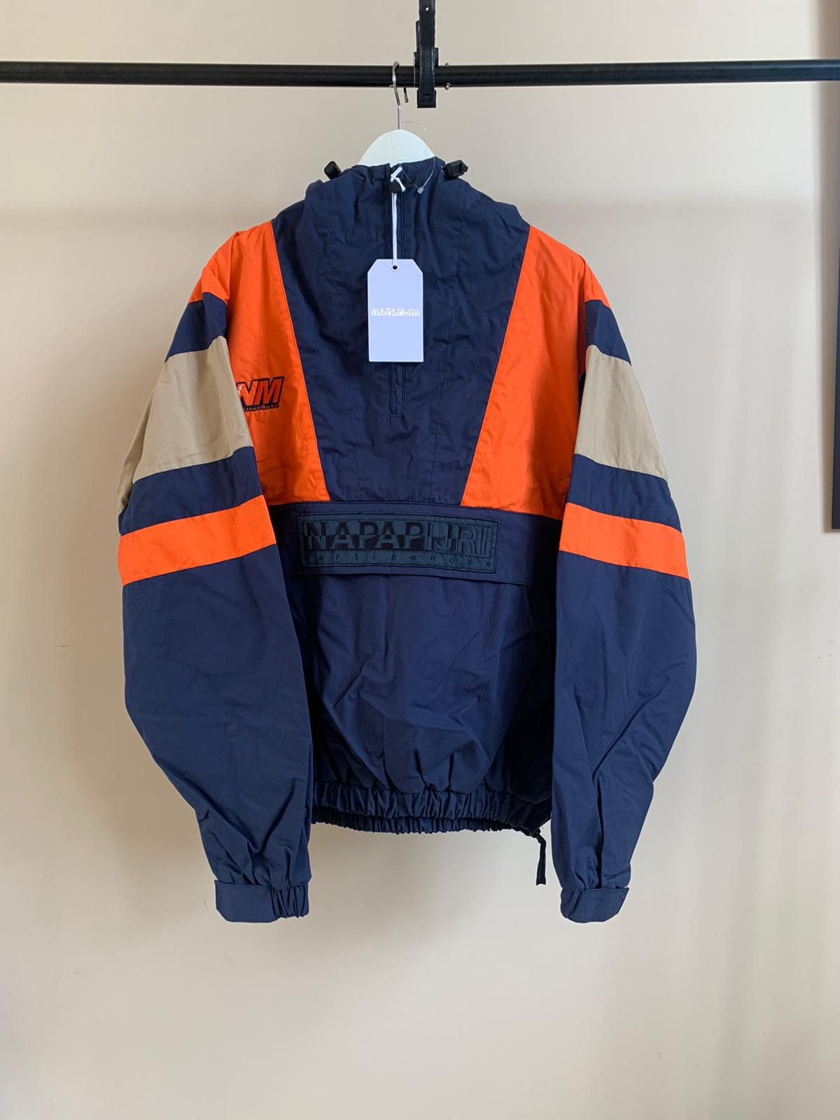 Martine Rose × Napapijri Logo Wind Breaker in Navy / Orange Size US L / EU 52-54 / 3 - 5 Thumbnail