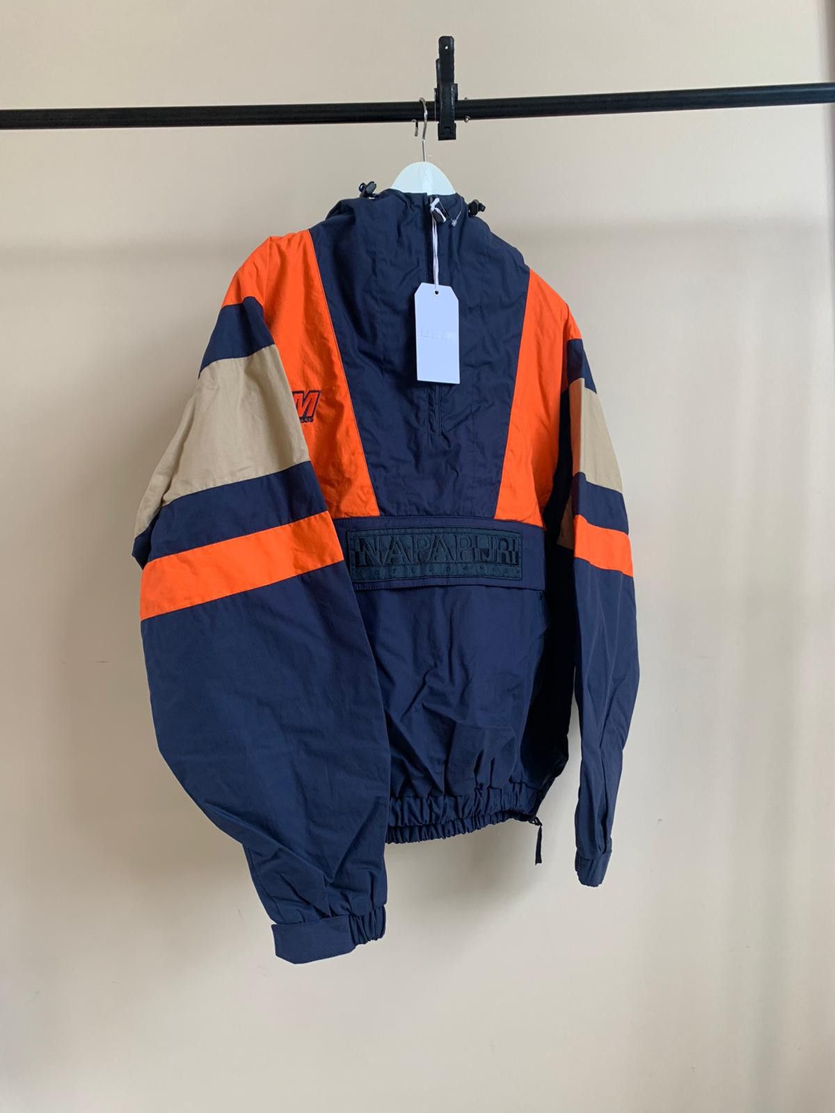 Martine Rose × Napapijri Logo Wind Breaker in Navy / Orange Size US L / EU 52-54 / 3 - 4 Thumbnail