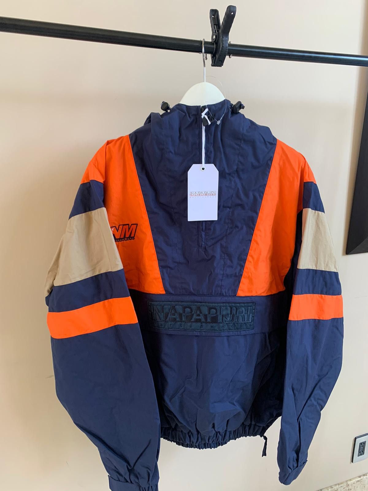 Martine Rose × Napapijri Logo Wind Breaker in Navy / Orange Size US L / EU 52-54 / 3 - 7 Thumbnail
