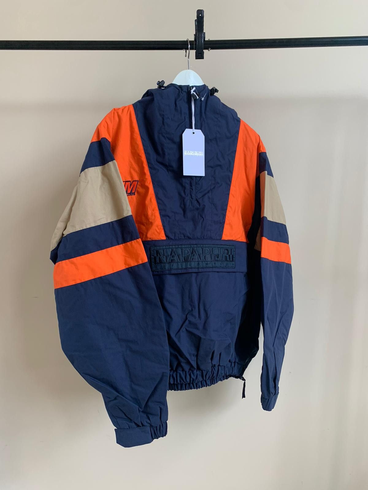 Martine Rose × Napapijri Logo Wind Breaker in Navy / Orange Size US L / EU 52-54 / 3 - 1 Thumbnail