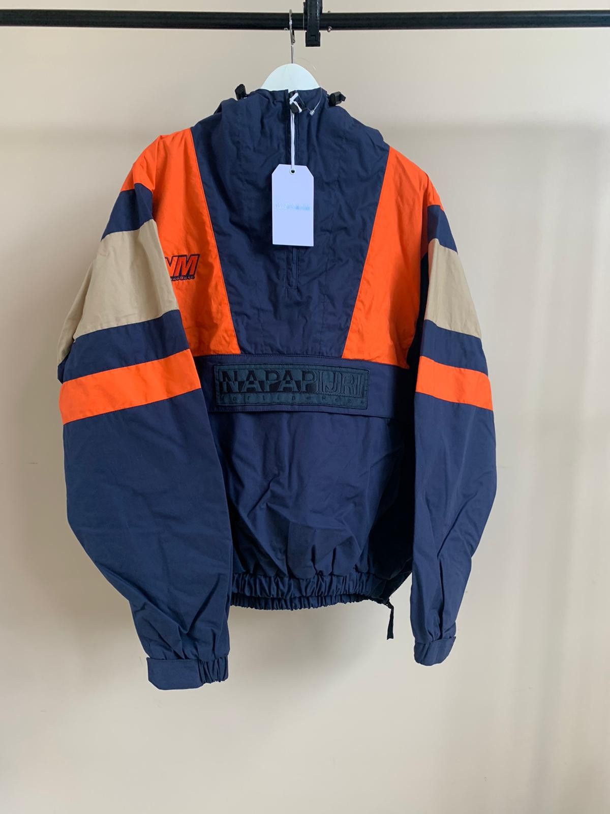 Martine Rose × Napapijri Logo Wind Breaker in Navy / Orange Size US L / EU 52-54 / 3 - 2 Thumbnail