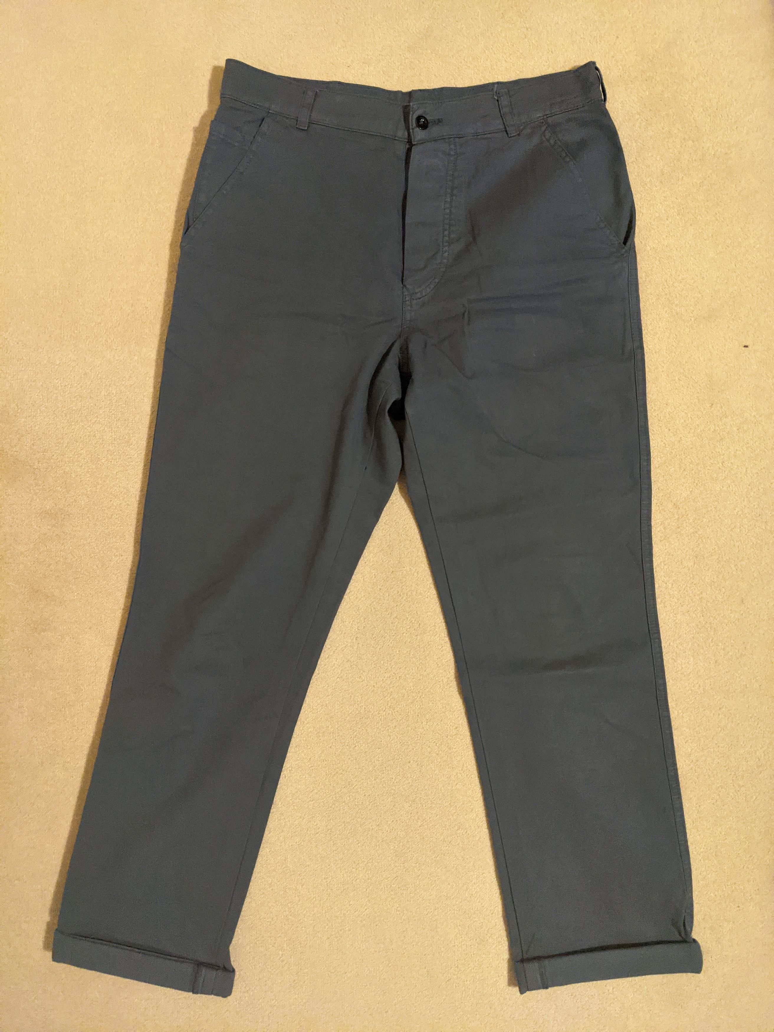 Margaret Howell MHL Fine Compact Drill Chino - Lead (Archival 2013) Size US 32 / EU 48 - 1 Thumbnail