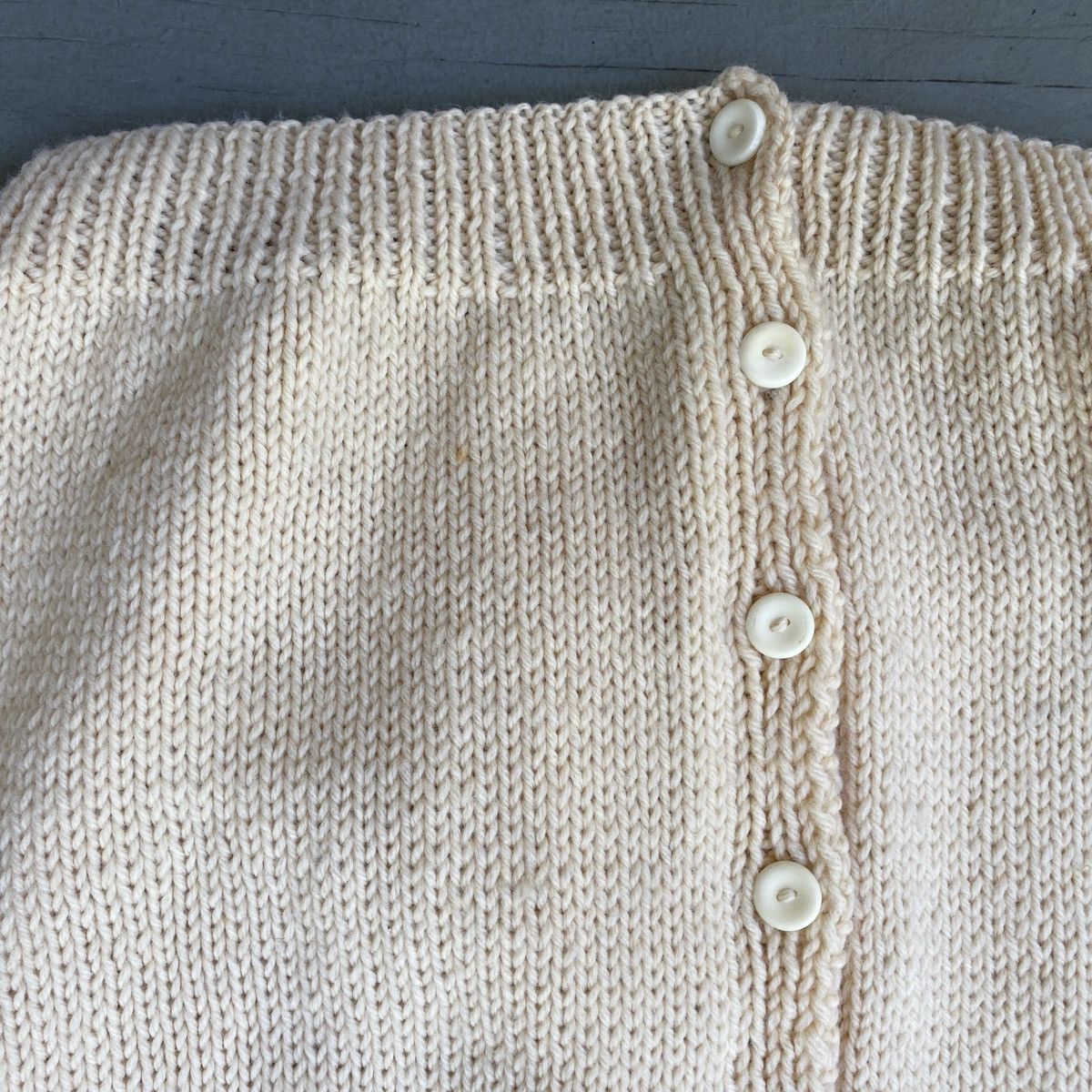Vintage 60s Vintage Knit Wool Cardigan Size US XL / EU 56 / 4 - 4 Thumbnail