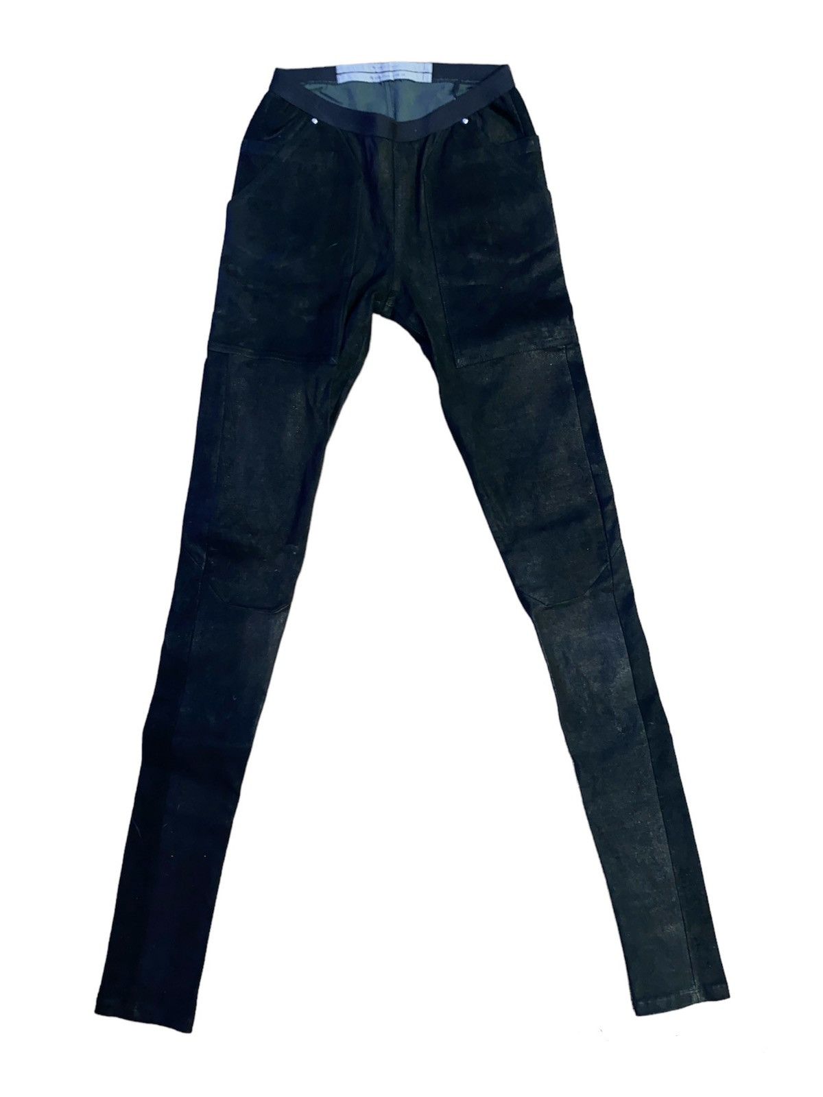 image of Rick Owens F/w20 Performa Goatskin Leggings in Black, Women's (Size 26)