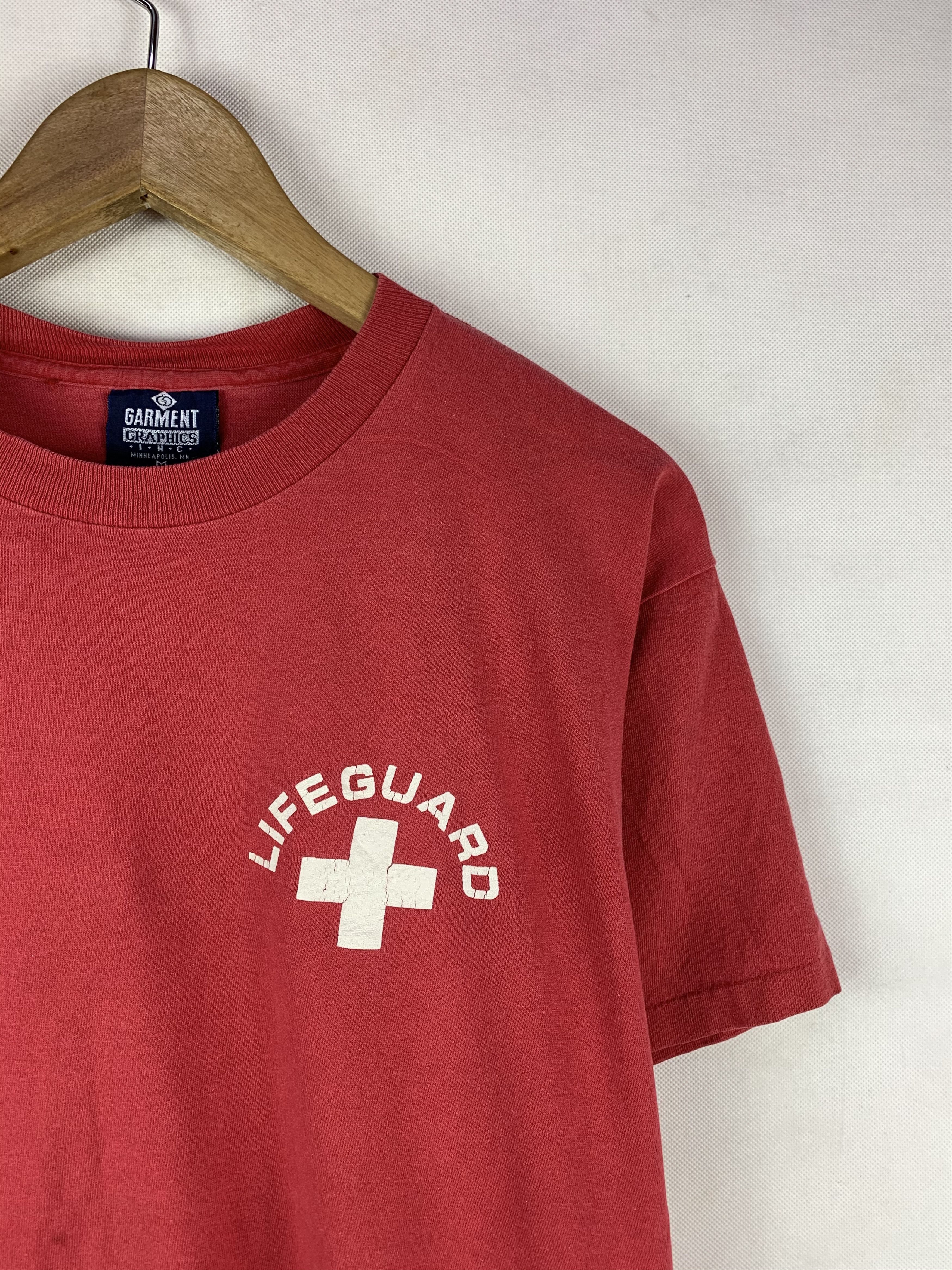 Vintage 🔥Vintage 90s Lifeguard USA Tee Size US M / EU 48-50 / 2 - 2 Thumbnail
