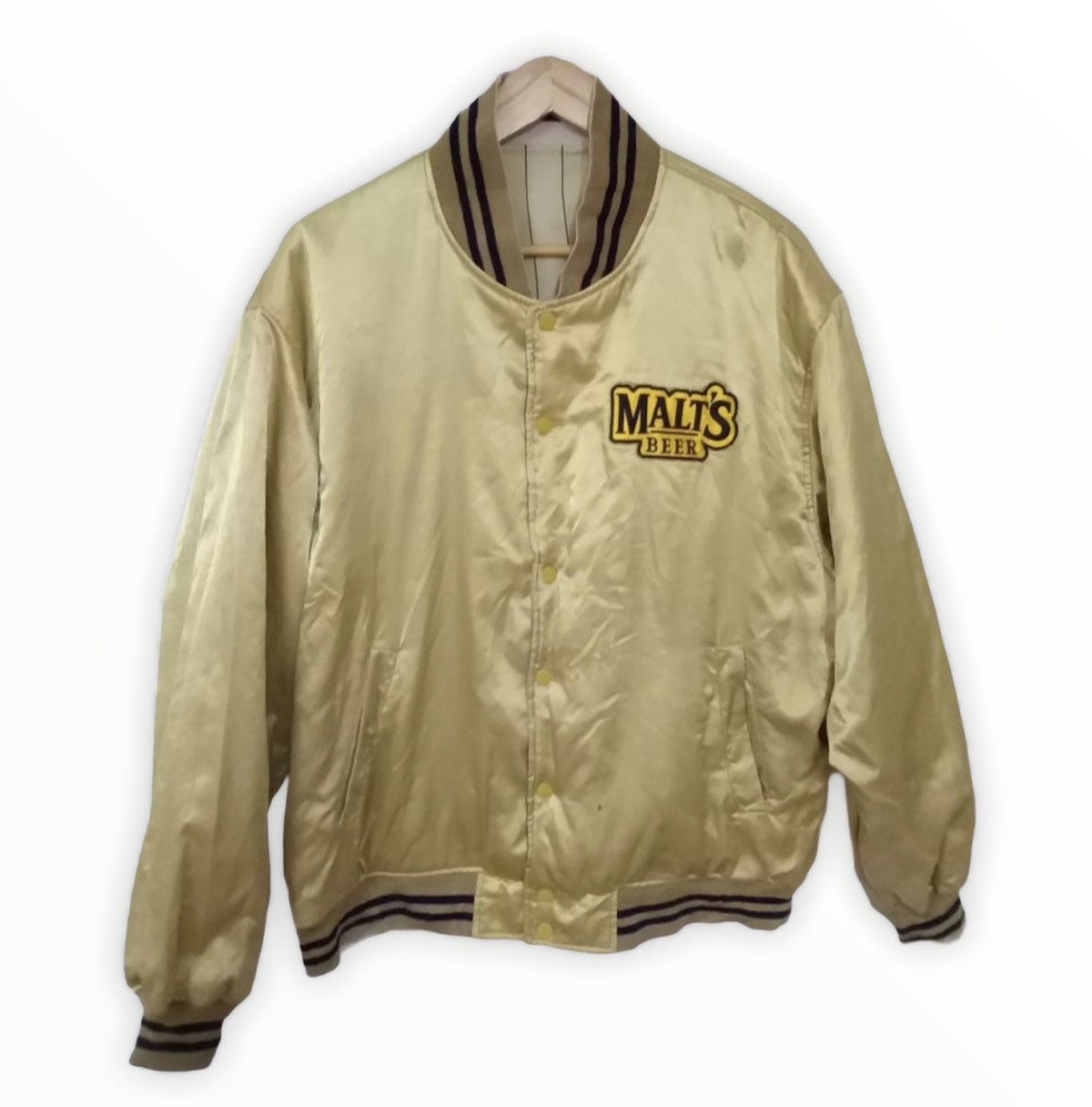 Japanese Brand Vintage 90s Malts Beer Suntory Reversible Jacket Size US L / EU 52-54 / 3 - 5 Thumbnail