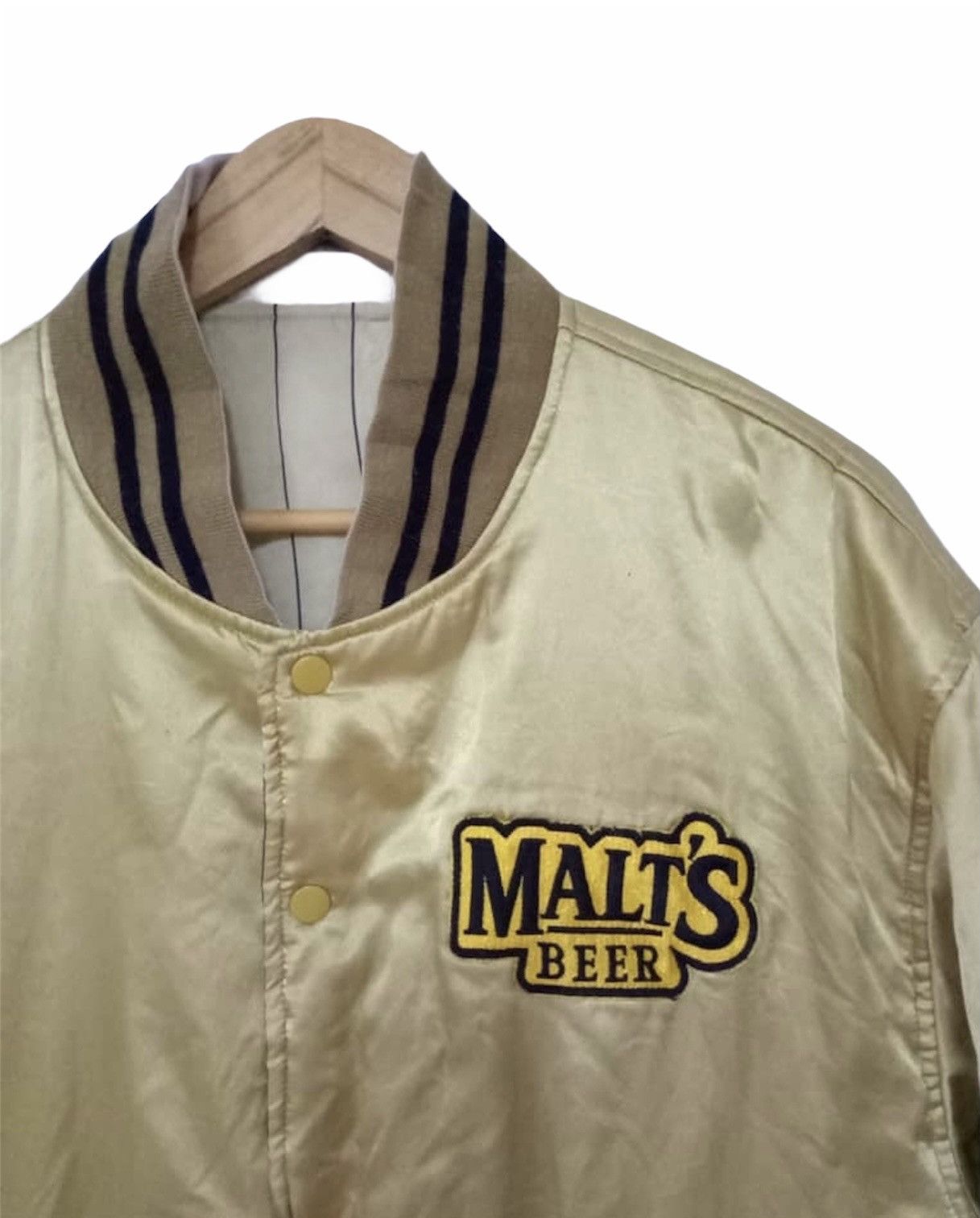 Japanese Brand Vintage 90s Malts Beer Suntory Reversible Jacket Size US L / EU 52-54 / 3 - 7 Thumbnail