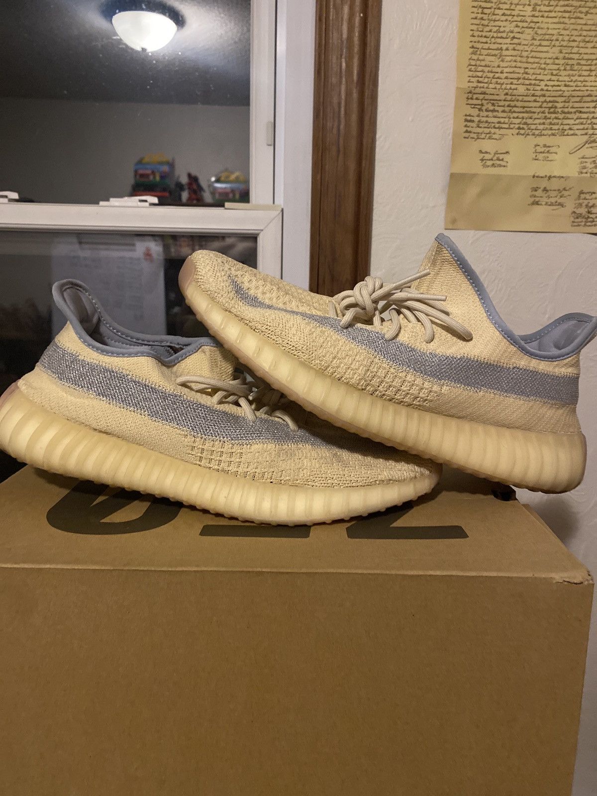 Adidas Yeezy 350 V2 “Linen” Size US 12 / EU 45 - 1 Thumbnail