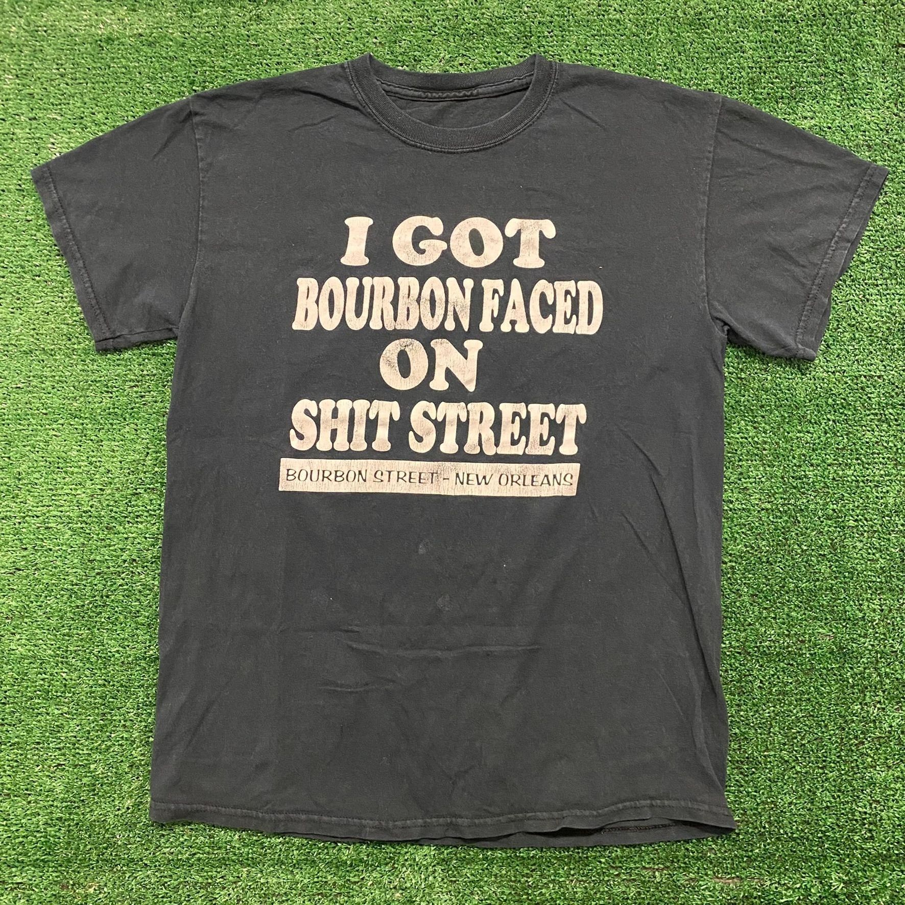 Gildan New Orleans Bourbon Street Vintage Drunk T-Shirt Size US M / EU 48-50 / 2 - 1 Thumbnail