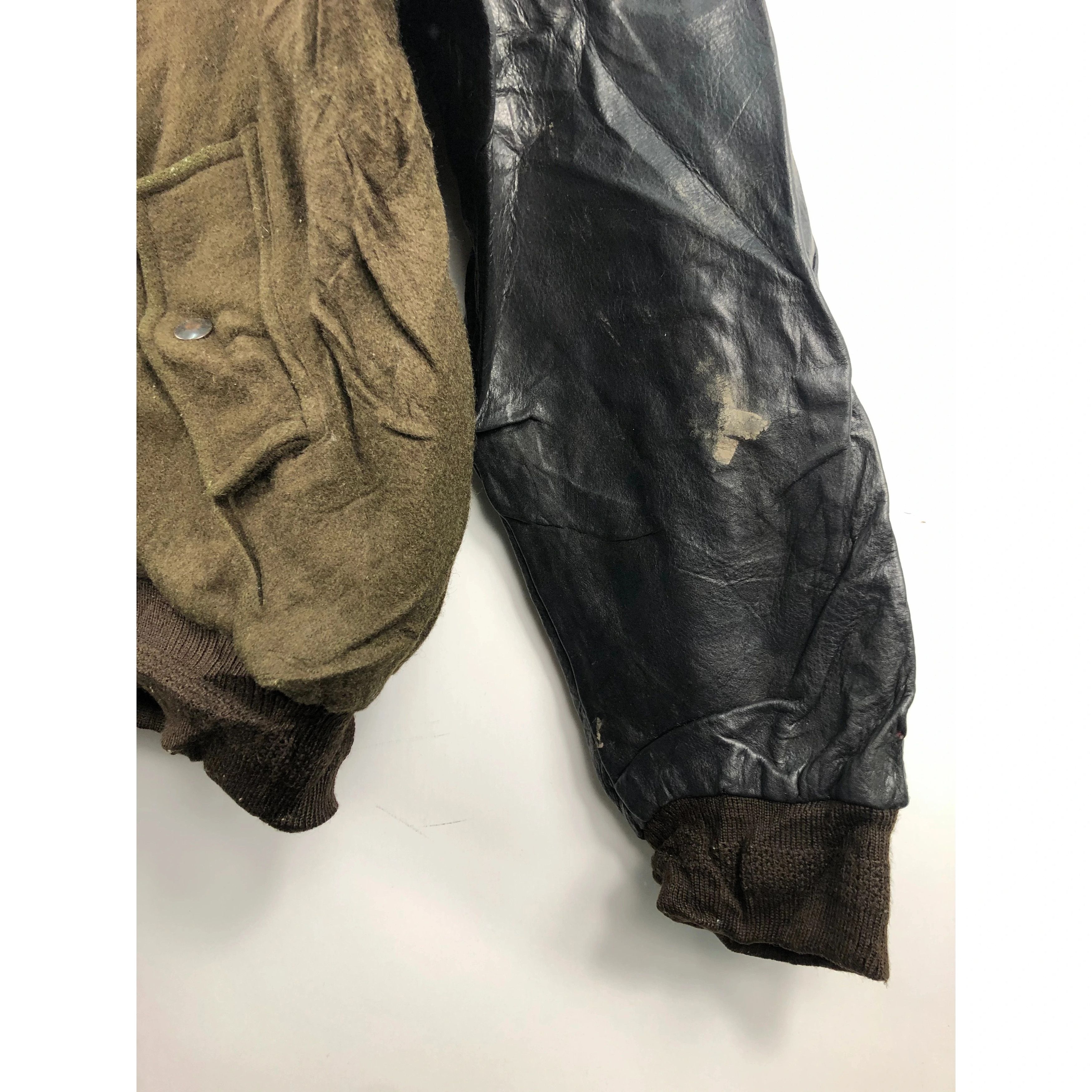 Designer Vintage Japanese Designer Varsity Jacket Leather V0012 Size US M / EU 48-50 / 2 - 3 Thumbnail